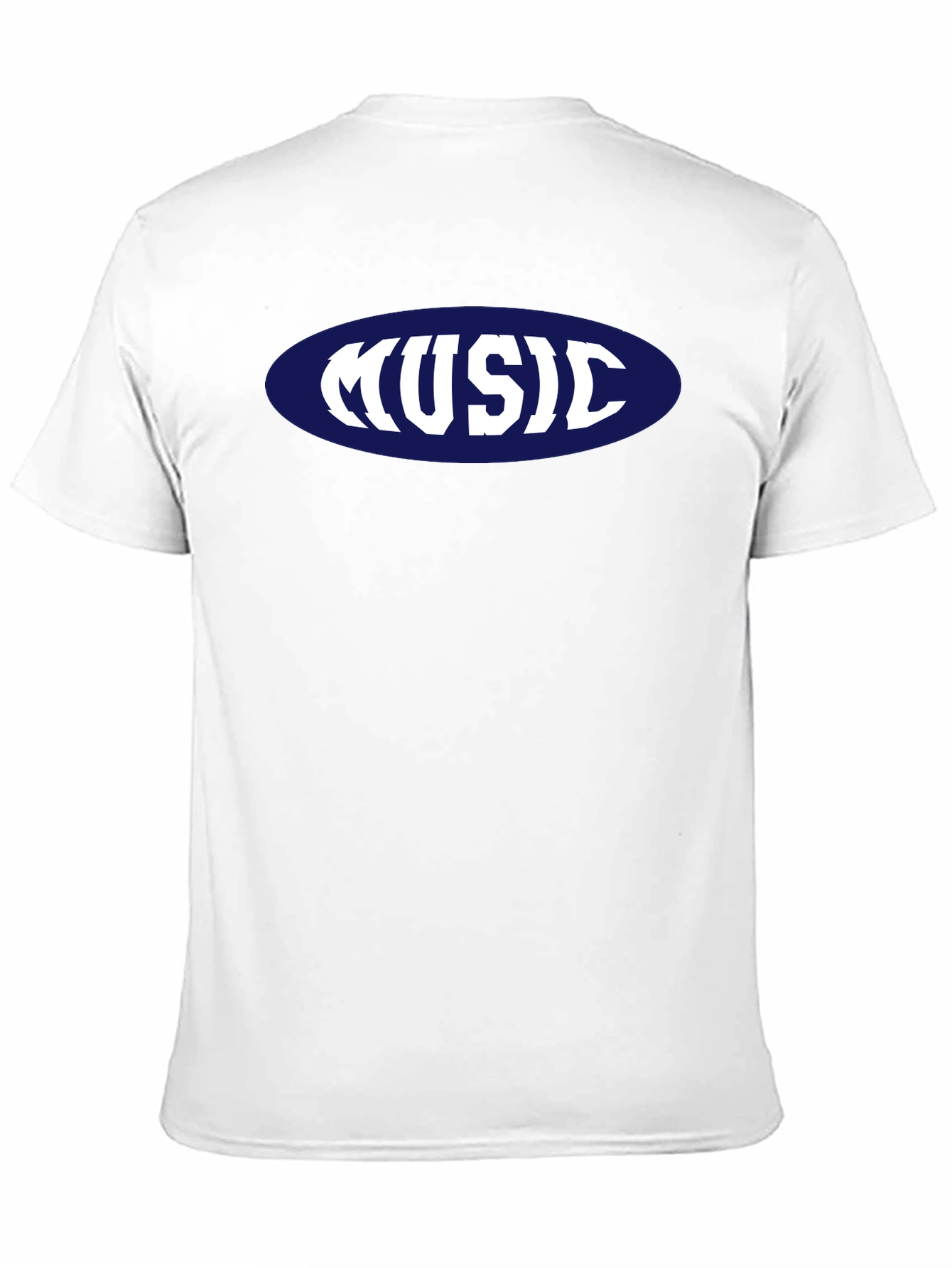 Music T-Shirt - Retro Oval Design