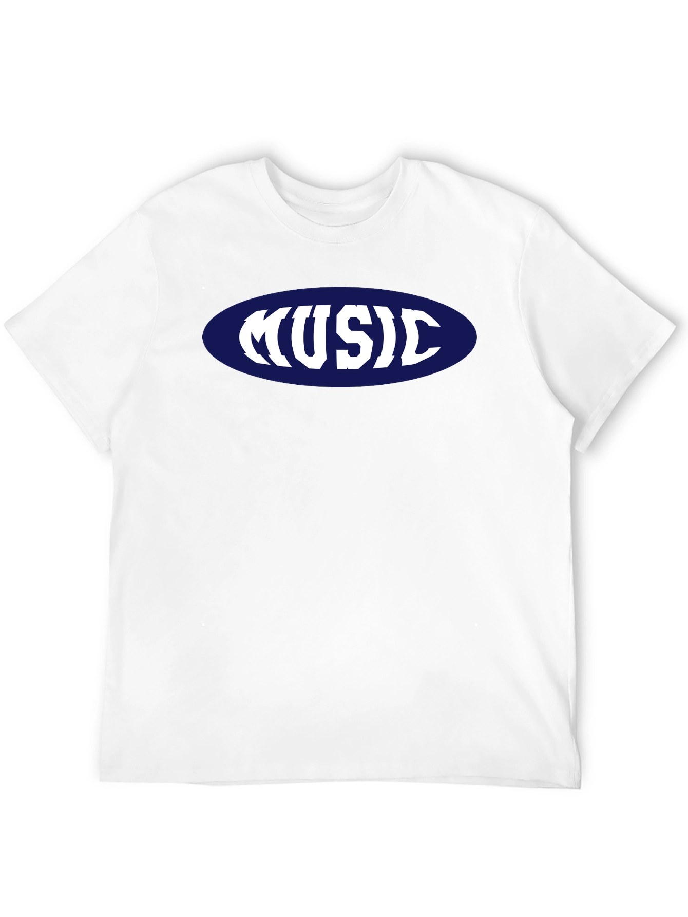 Music T-Shirt - Retro Oval Design