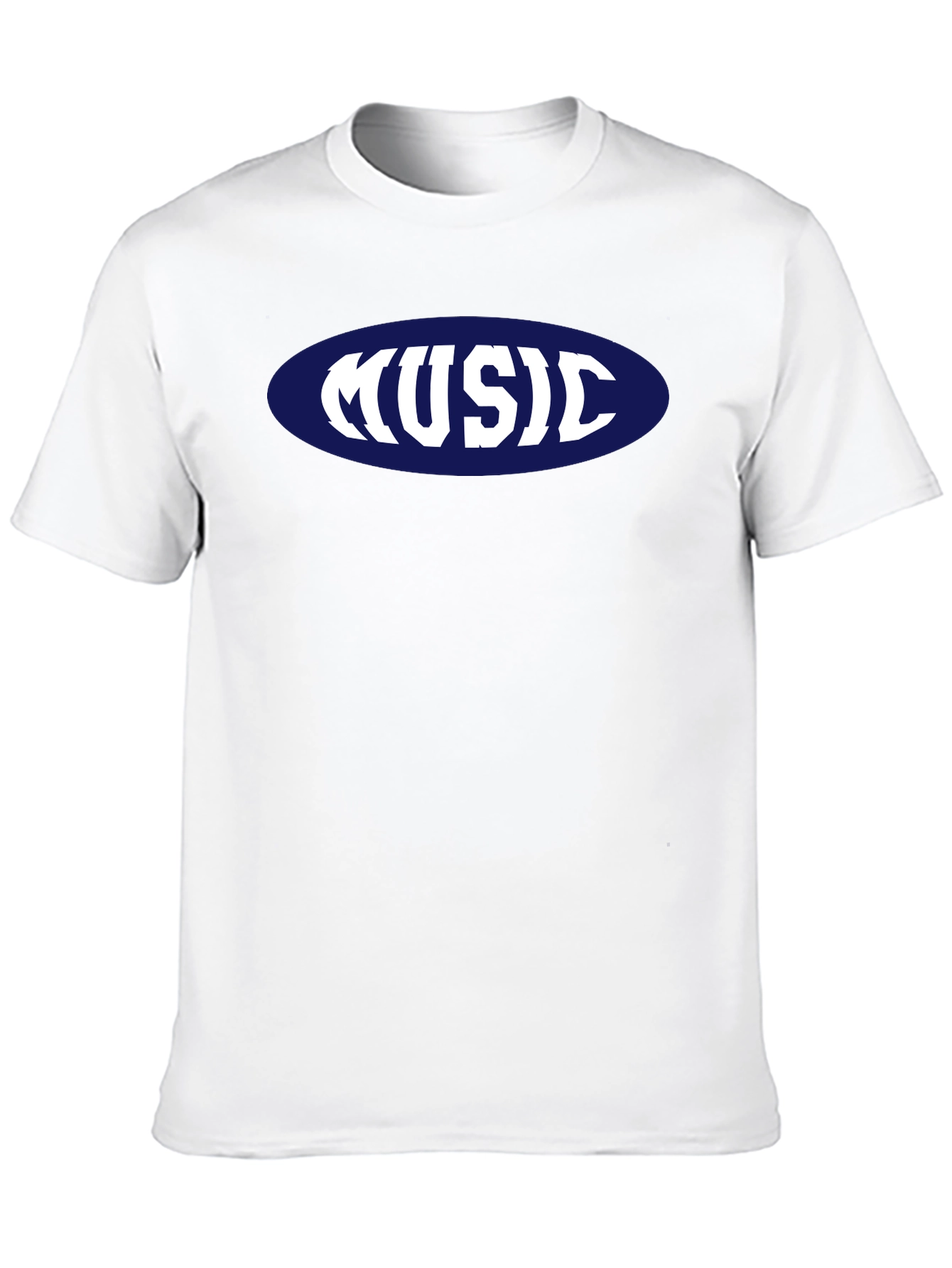 Music T-Shirt - Retro Oval Design