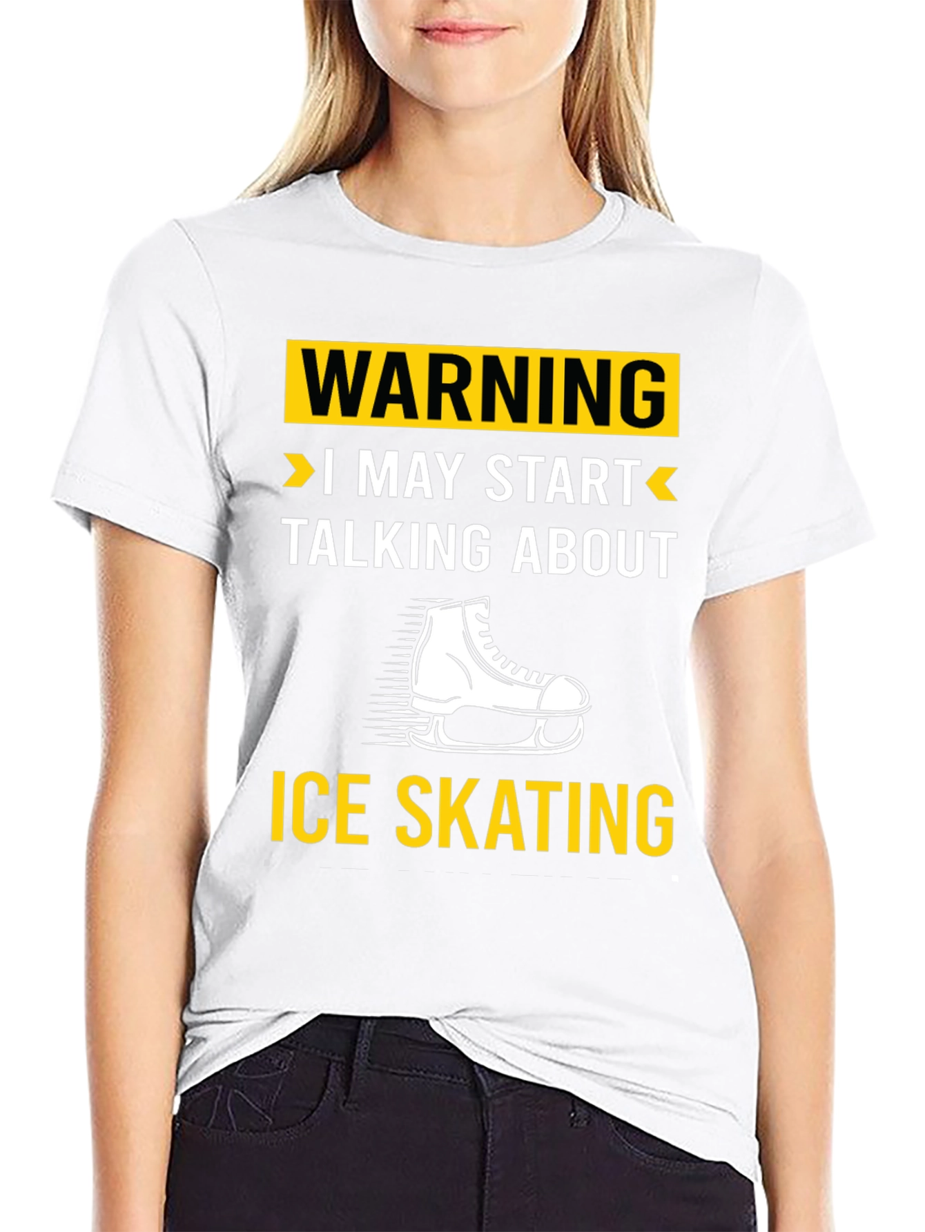 Warning Ice Skating T-Shirt