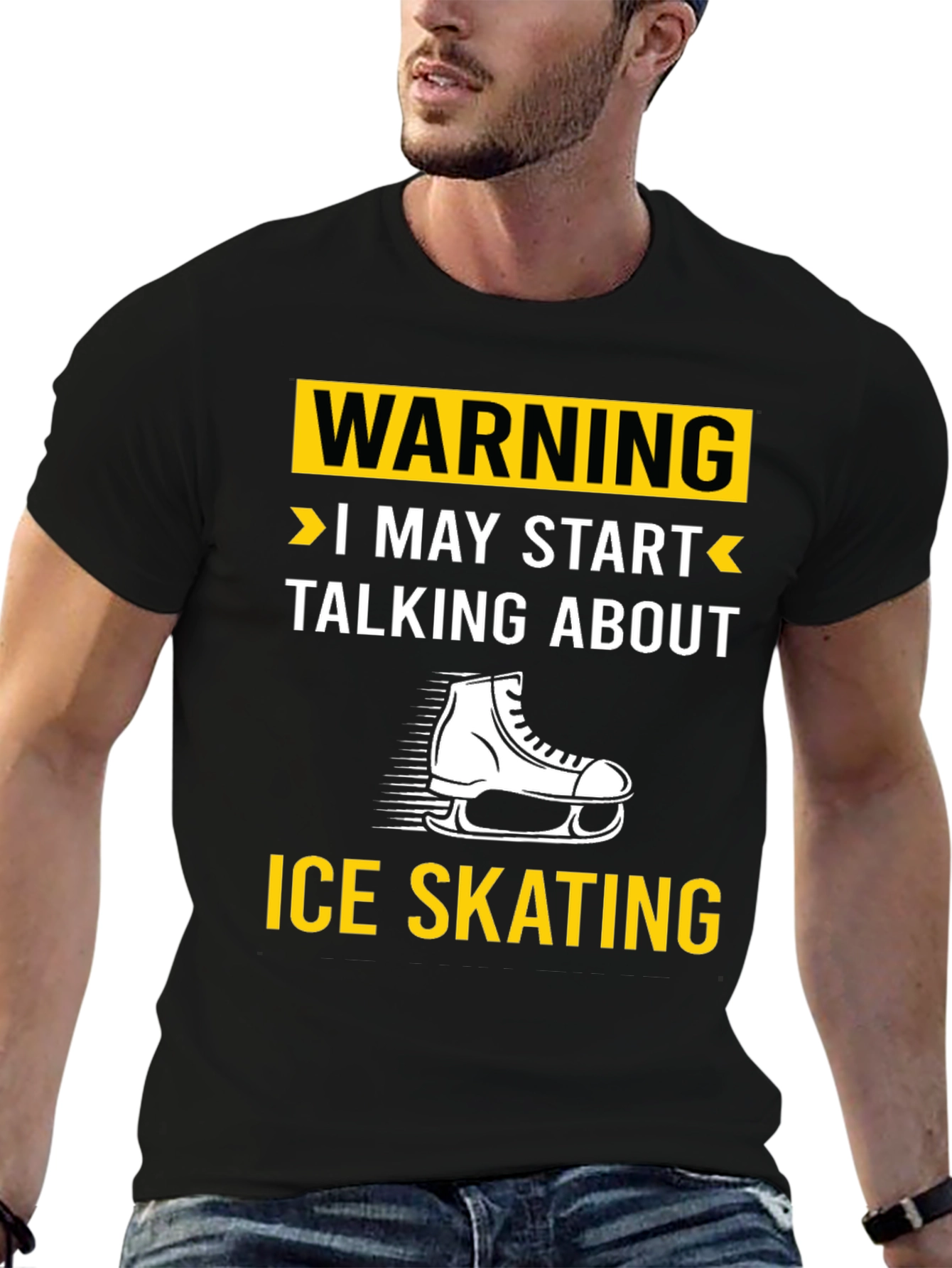 Warning Ice Skating T-Shirt