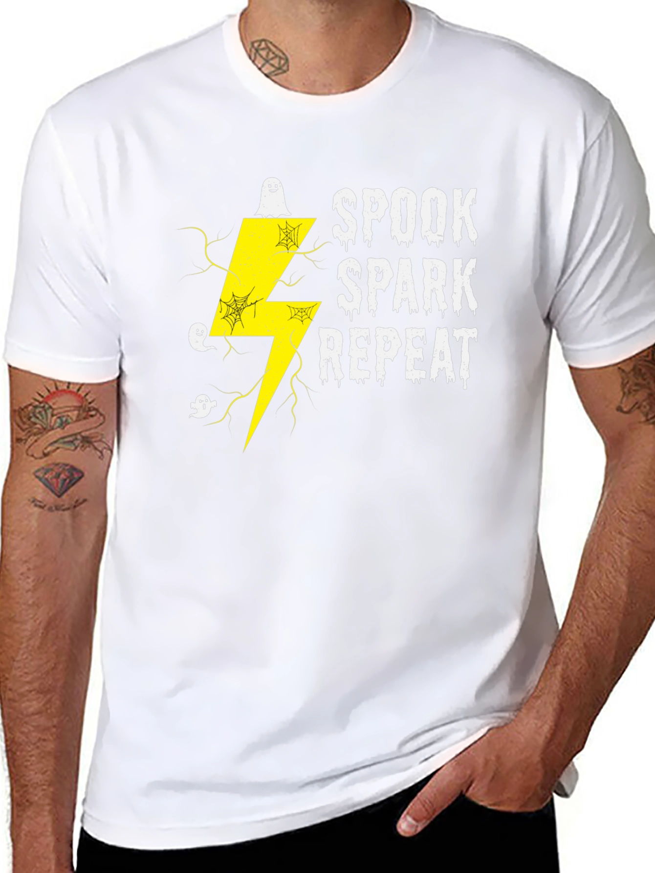Spook Spark Repeat Graphic Tee - Halloween Shirt
