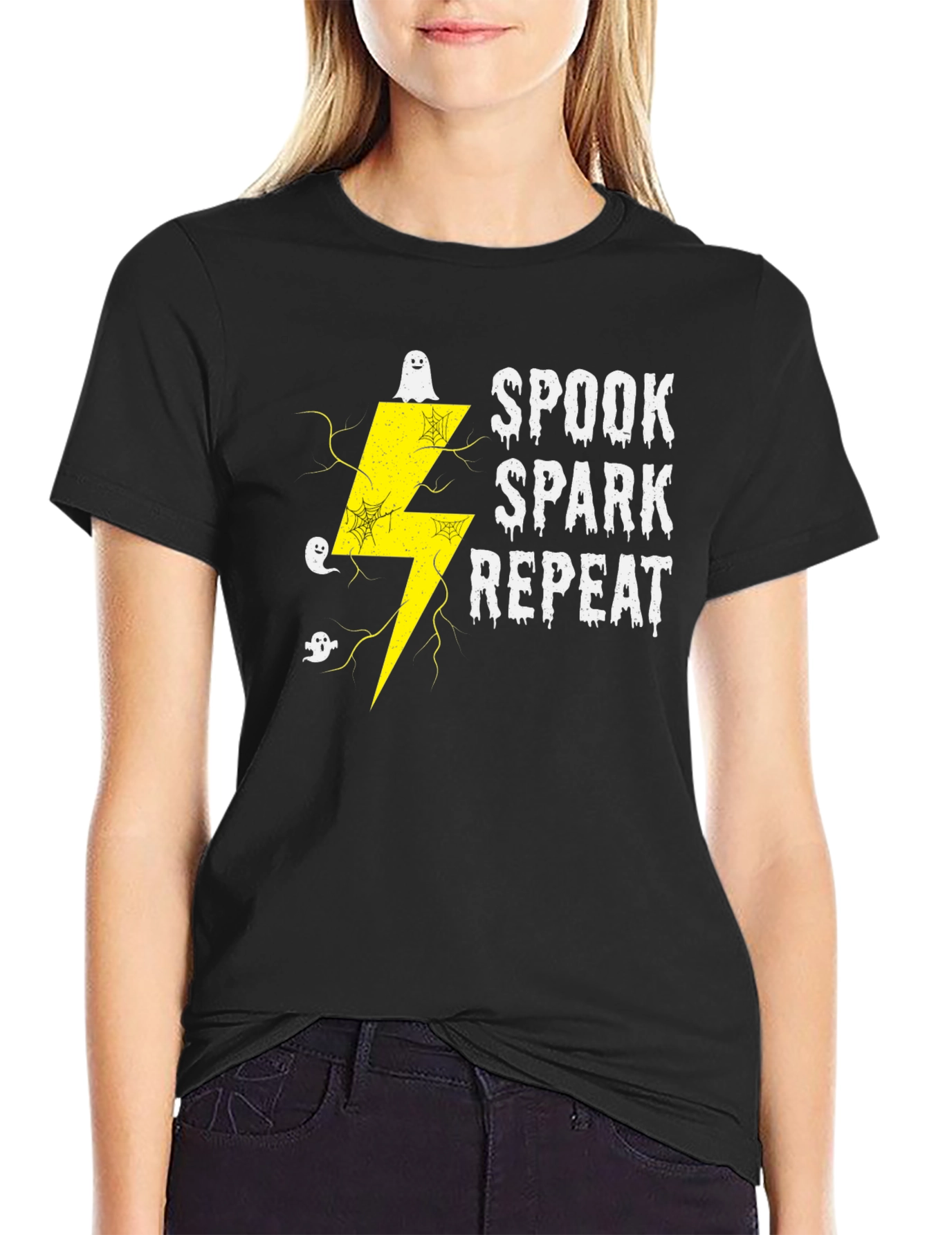 Spook Spark Repeat Graphic Tee - Halloween Shirt