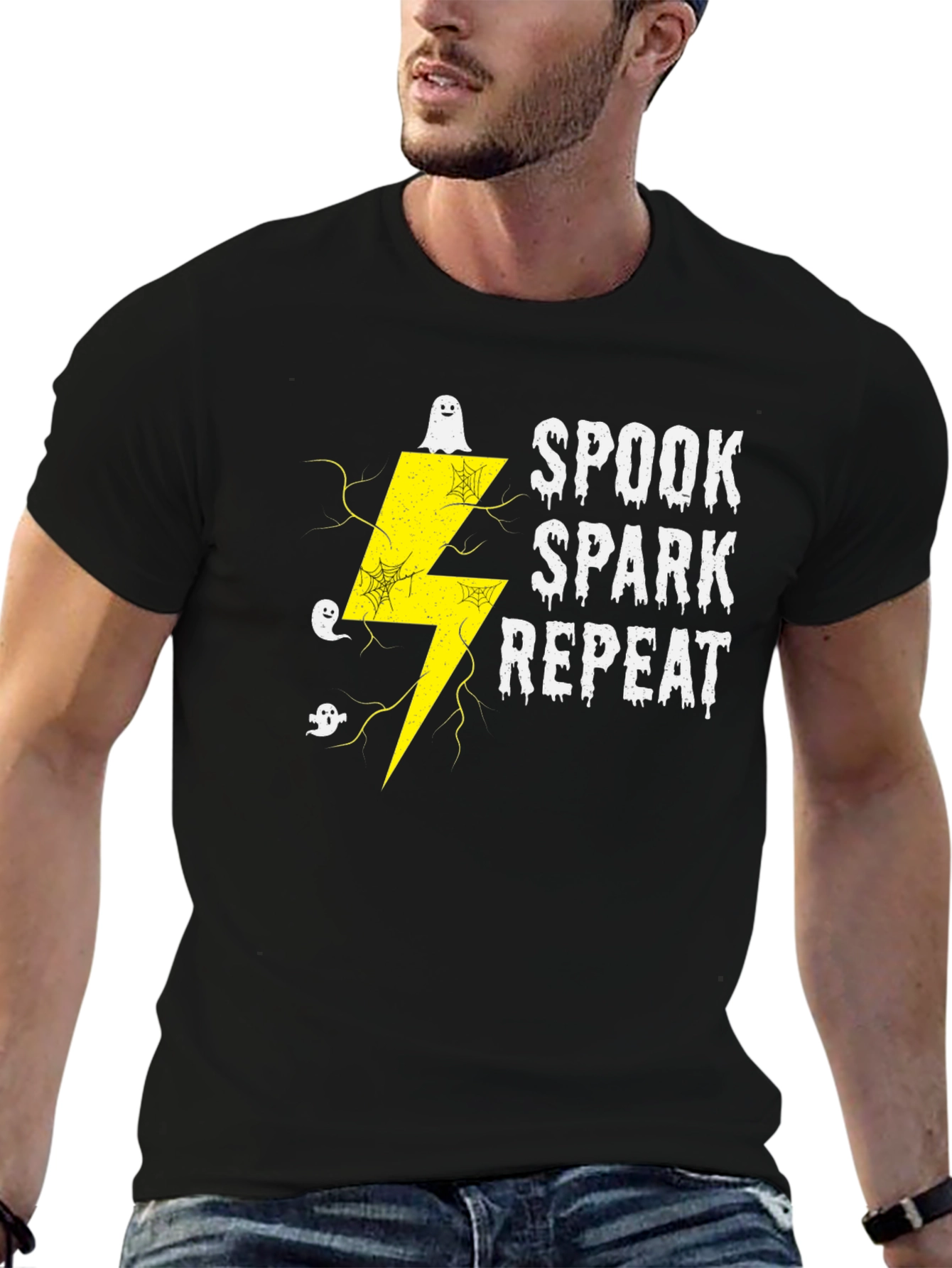 Spook Spark Repeat Graphic Tee - Halloween Shirt