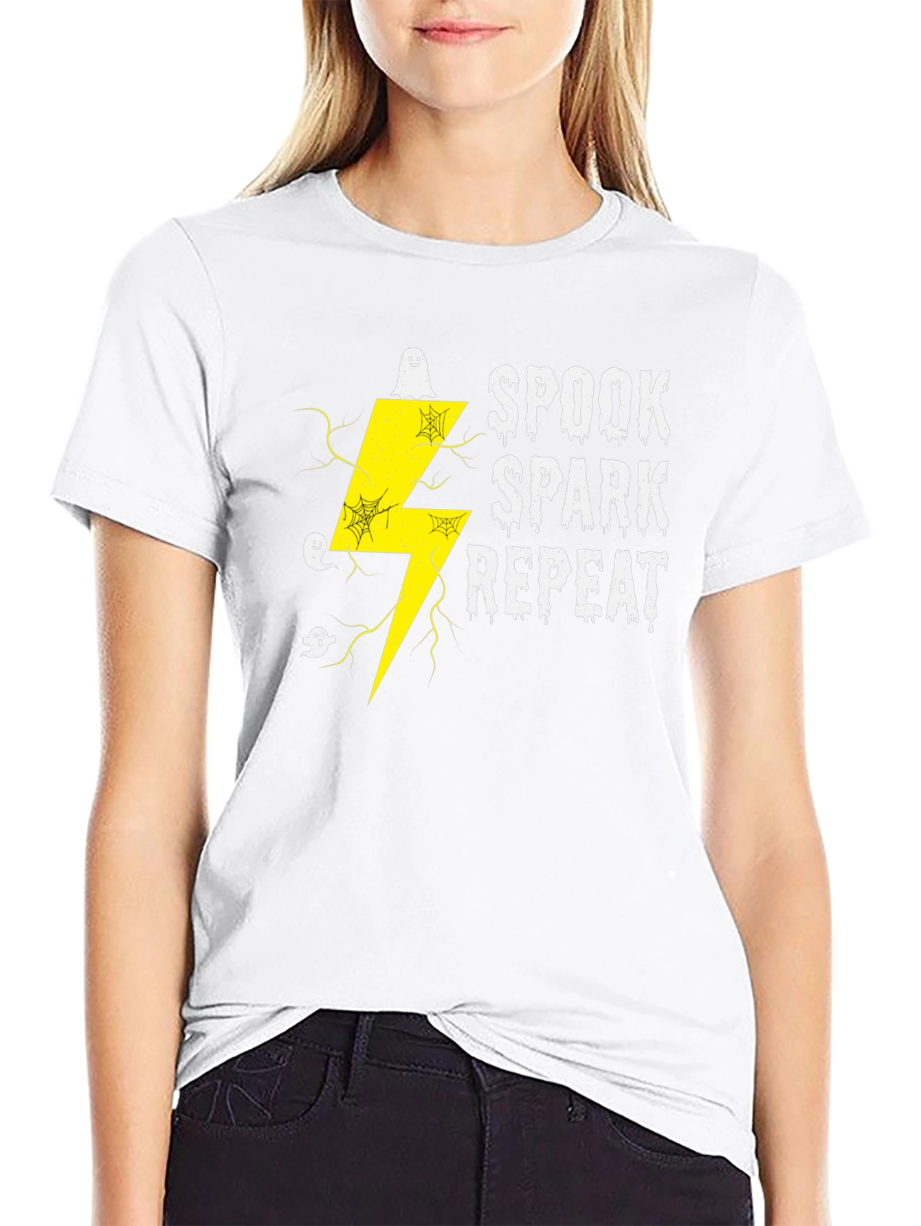 Spook Spark Repeat Graphic Tee - Halloween Shirt