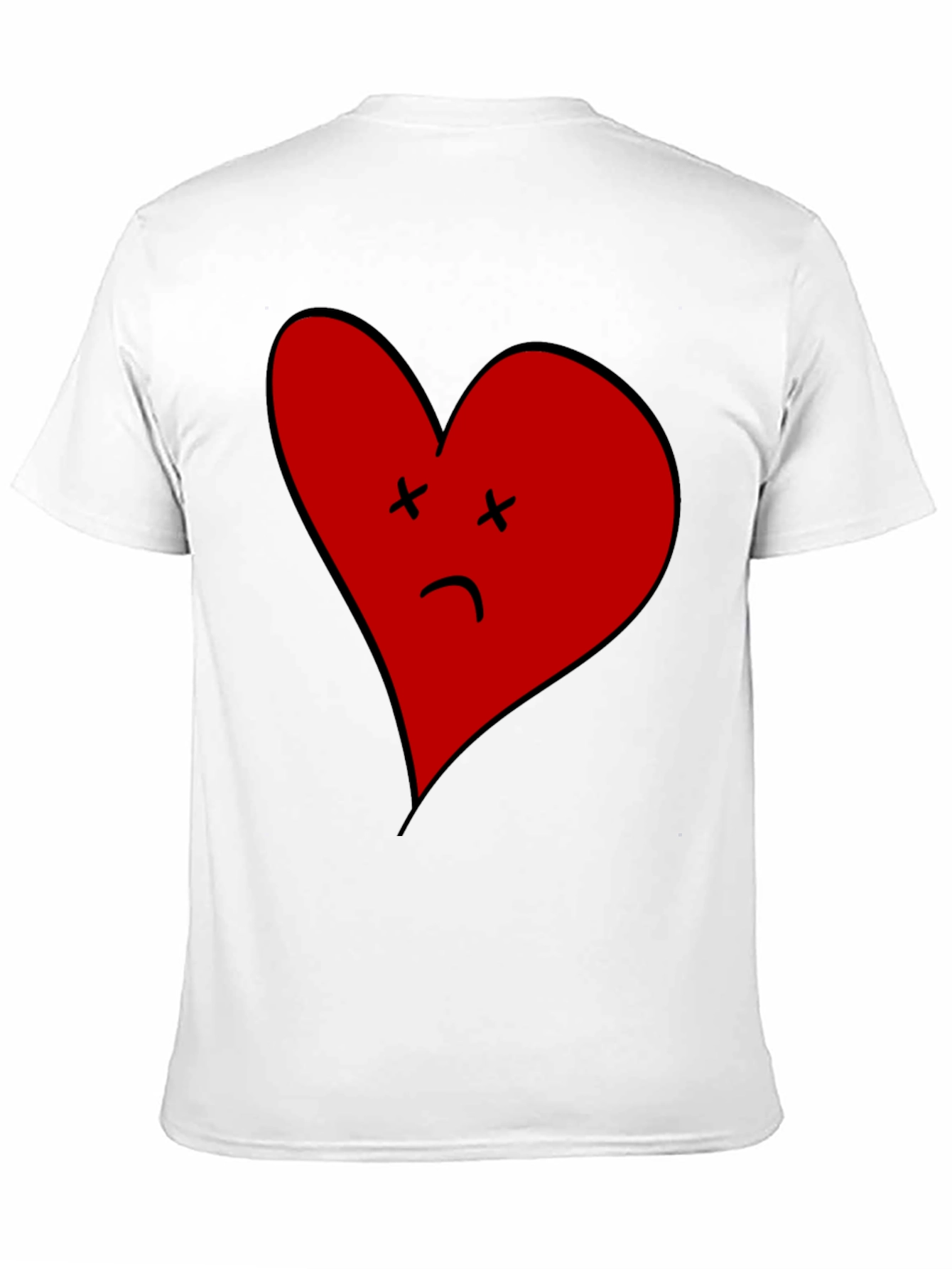 Sad Heart Graphic Tee - Unisex Black T-Shirt