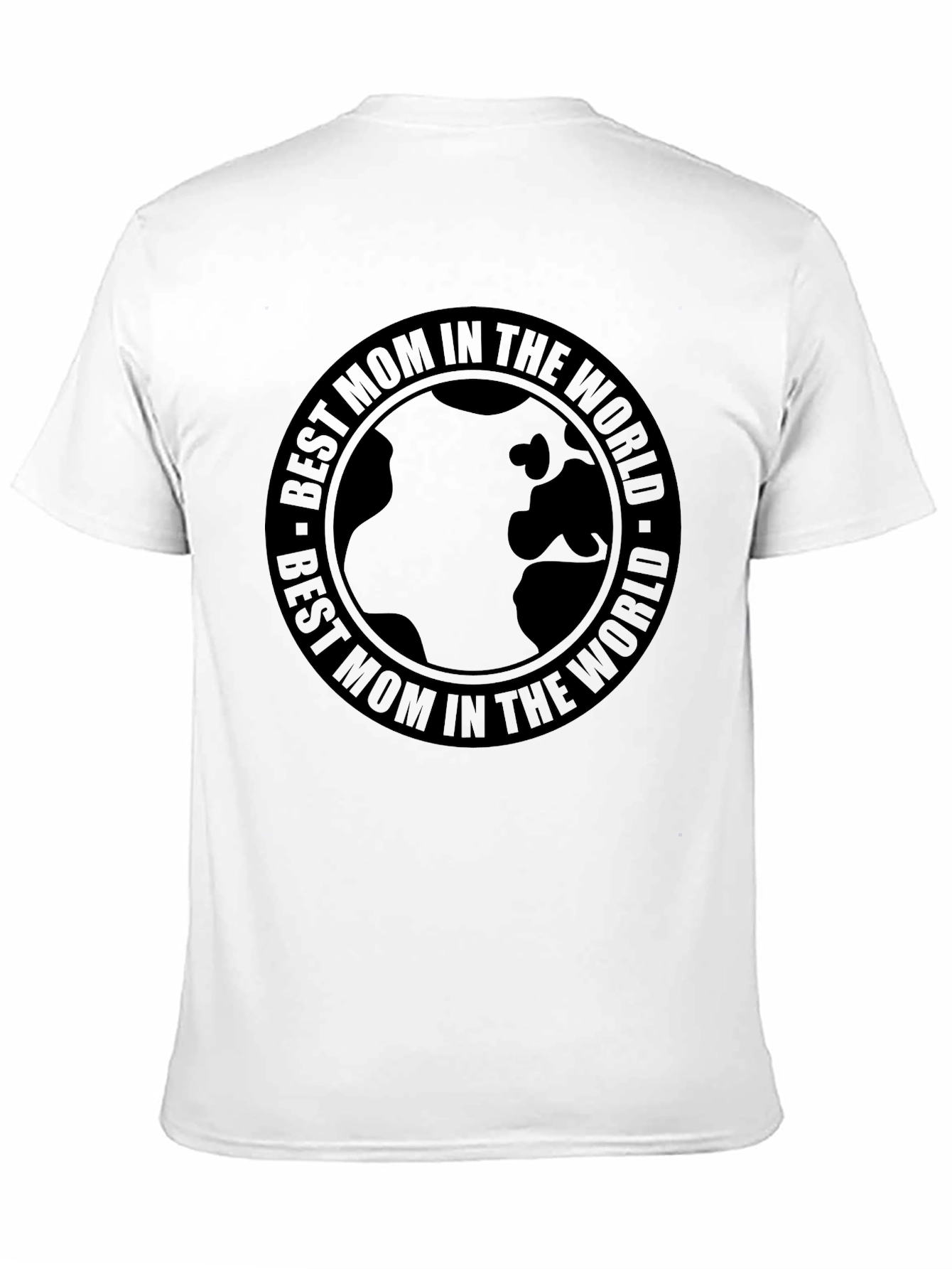 Best Mom in the World Black Graphic T-Shirt