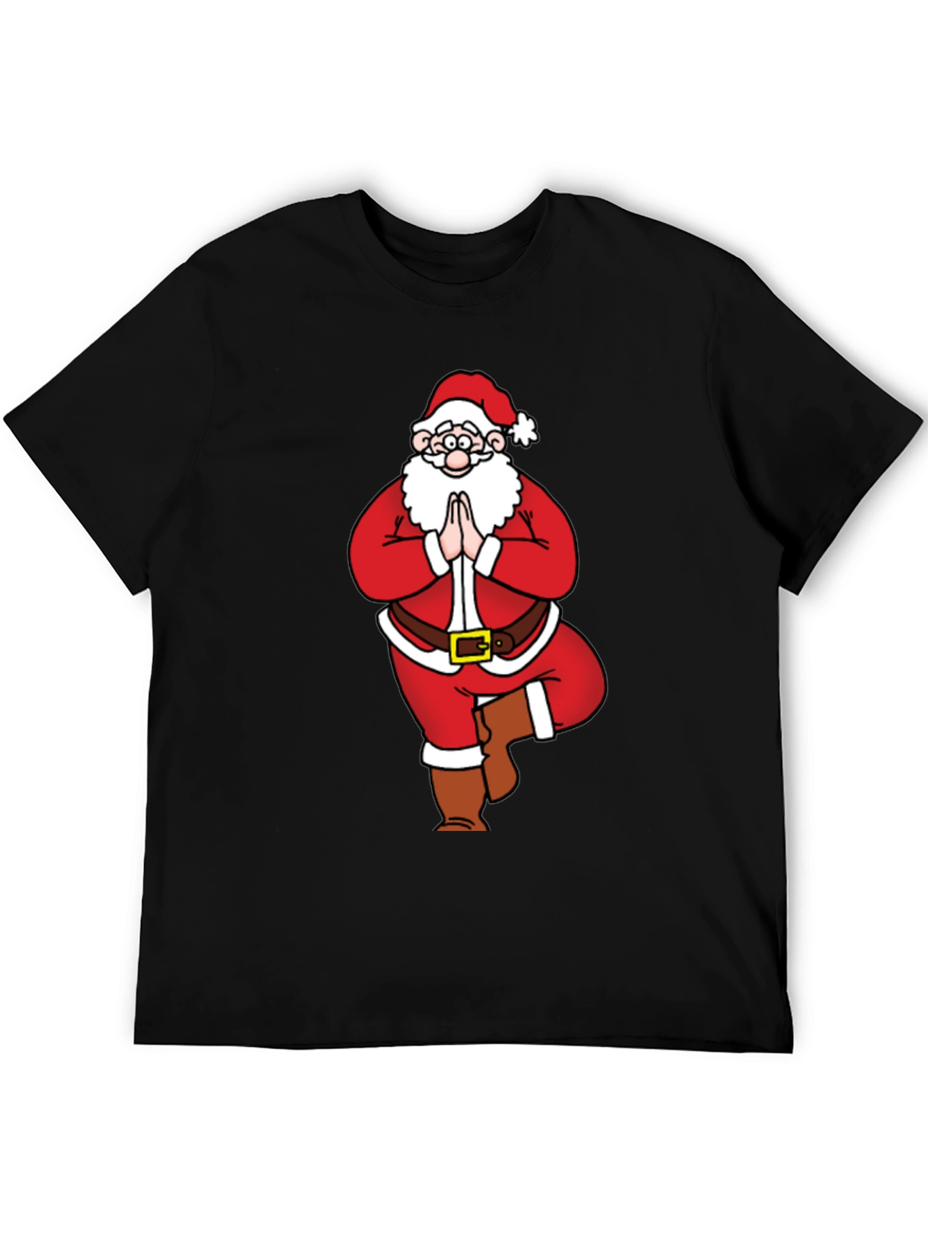 Yoga Santa Graphic Tee - Holiday Fun