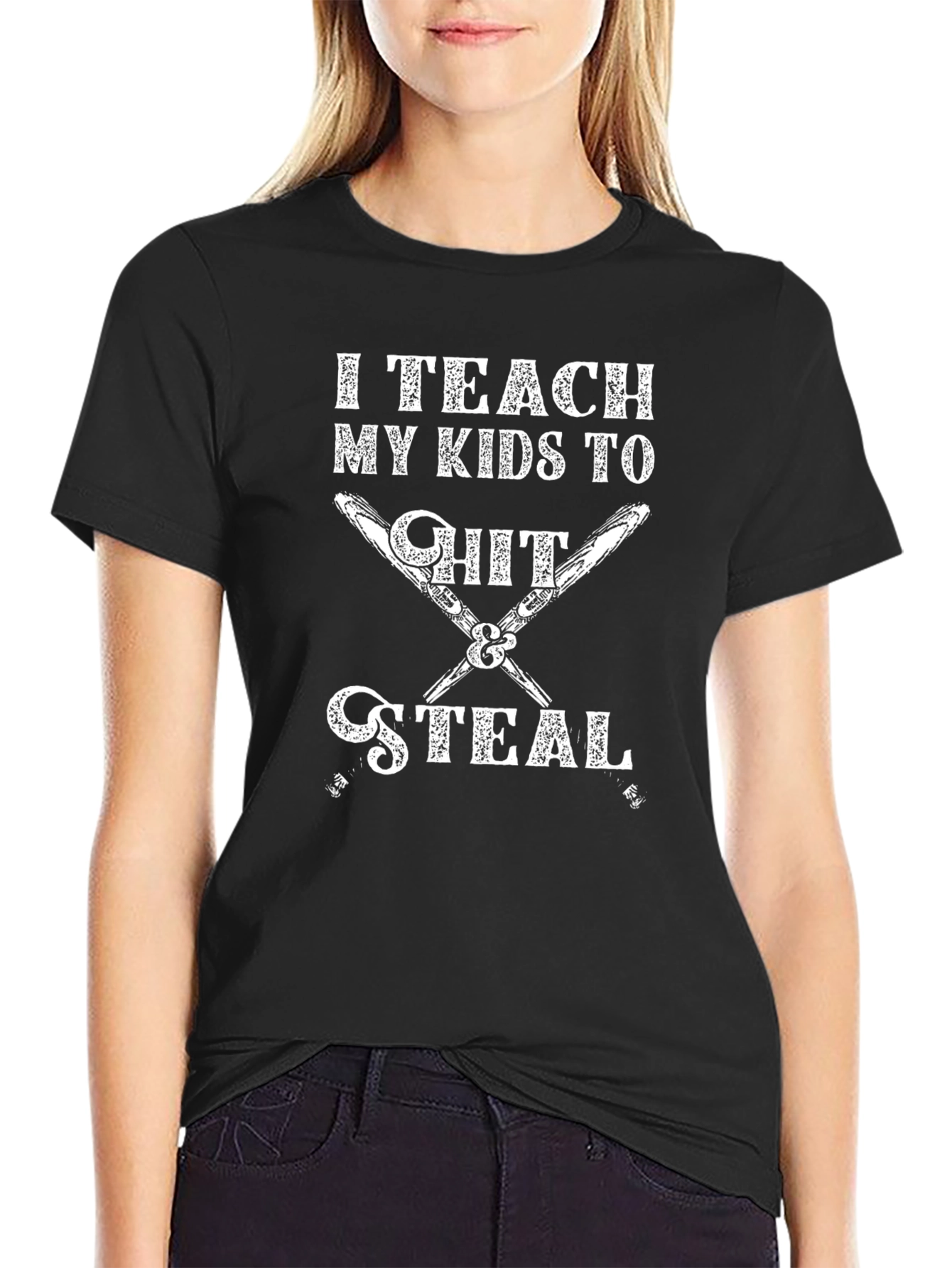 I Teach My Kids To Hit & Steal T-Shirt