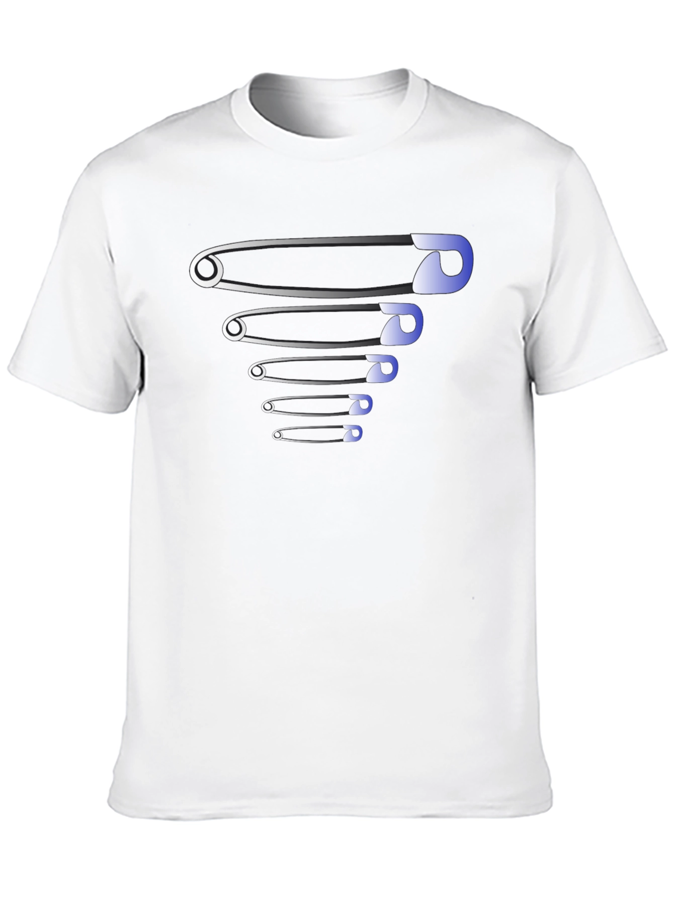 Safety Pins Graphic Tee - Stylish Design