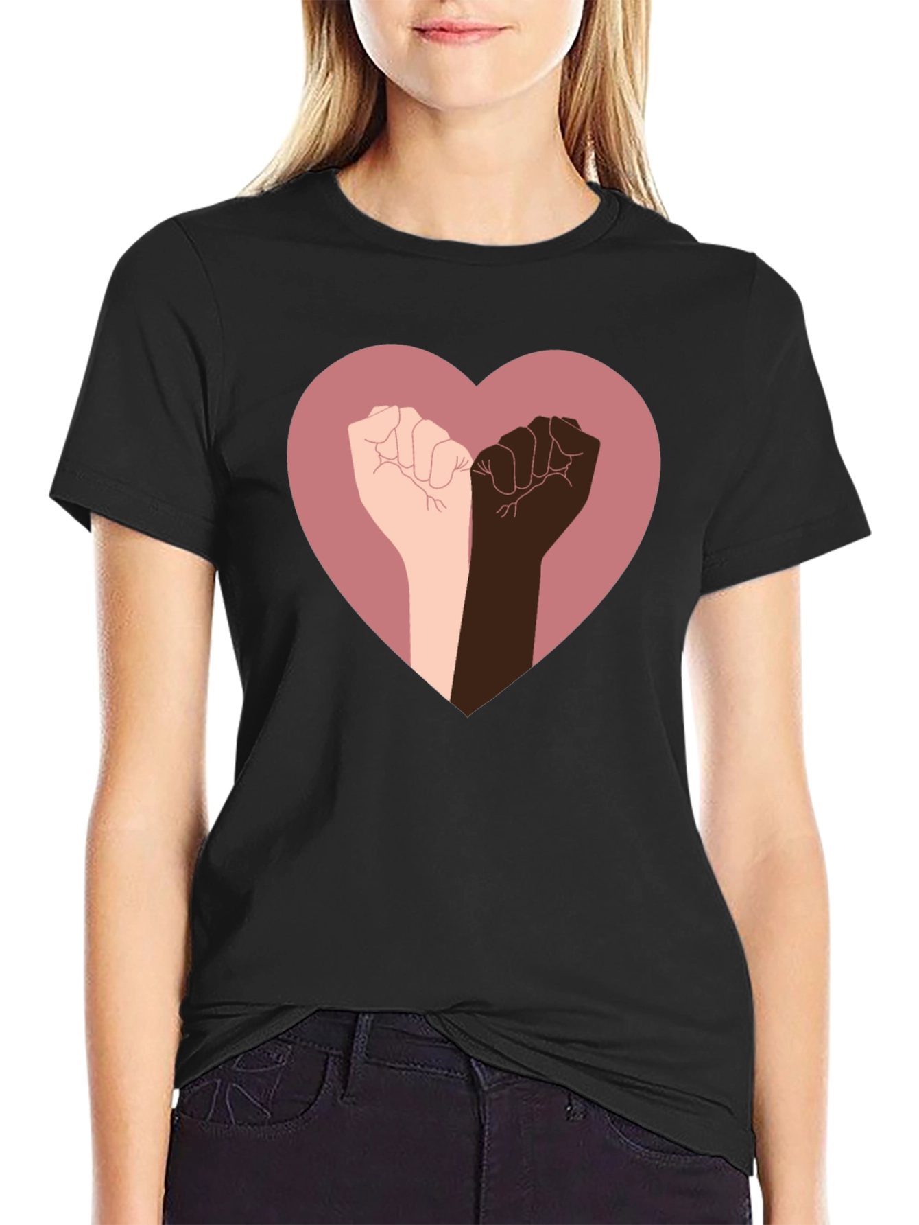 Unity Heart Fist Graphic T-Shirt