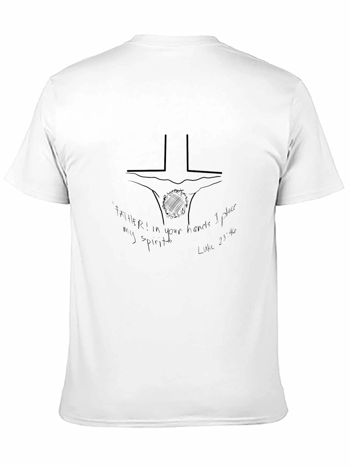 Faith-Inspired Black Graphic Tee