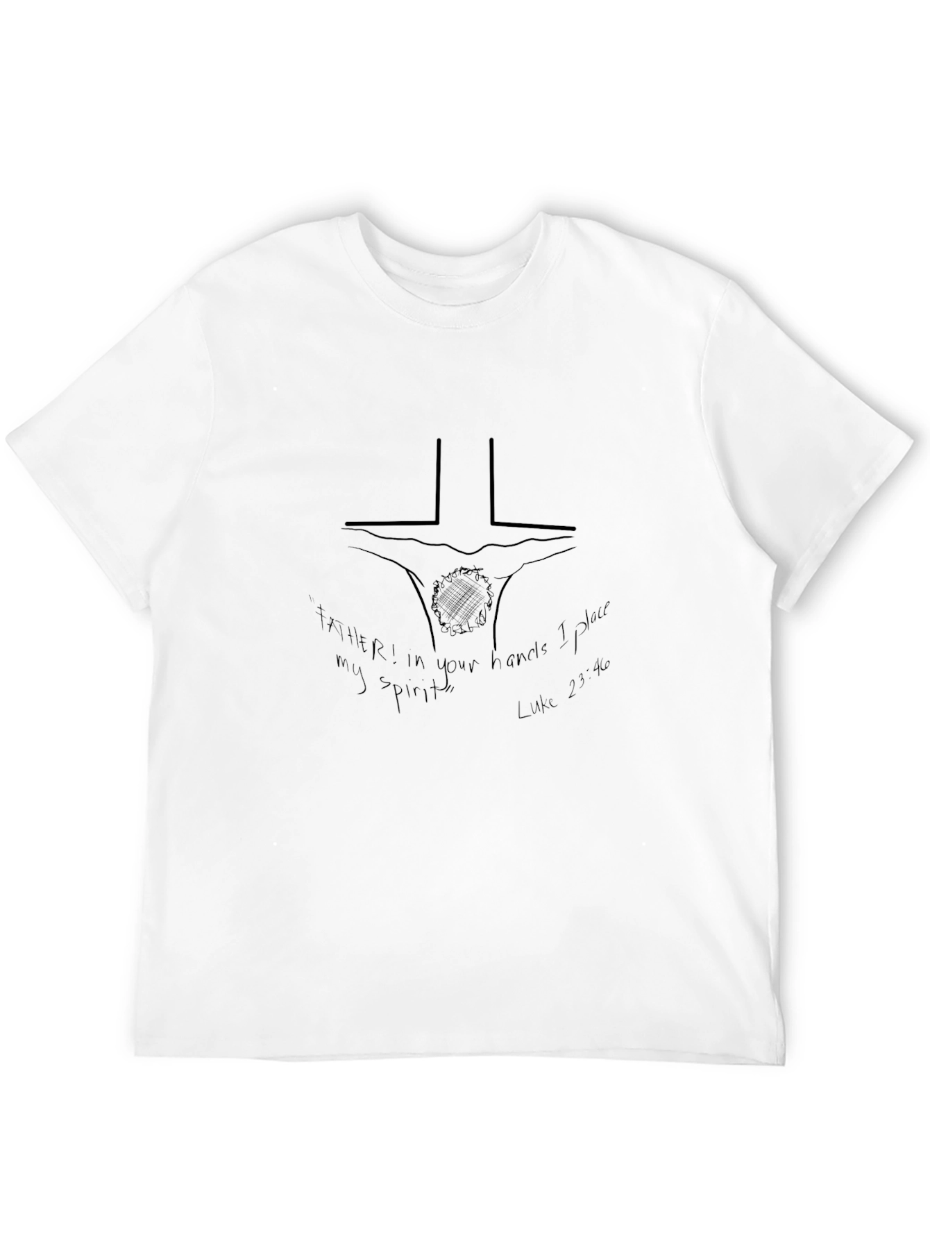 Faith-Inspired Black Graphic Tee