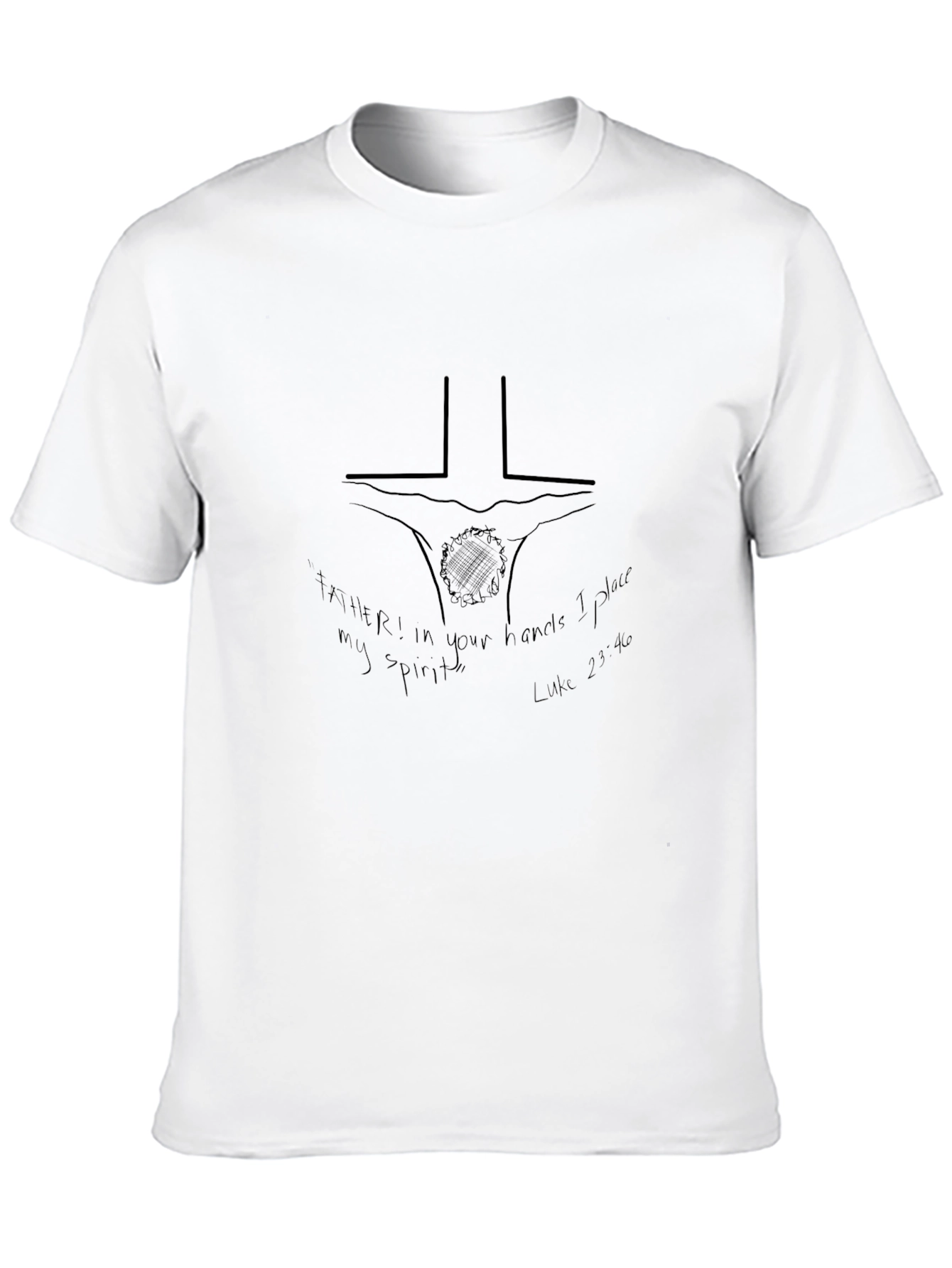 Faith-Inspired Black Graphic Tee