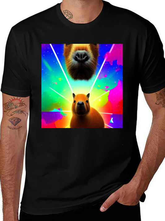 Capybara T-Shirt - Colorful Graphic Tee