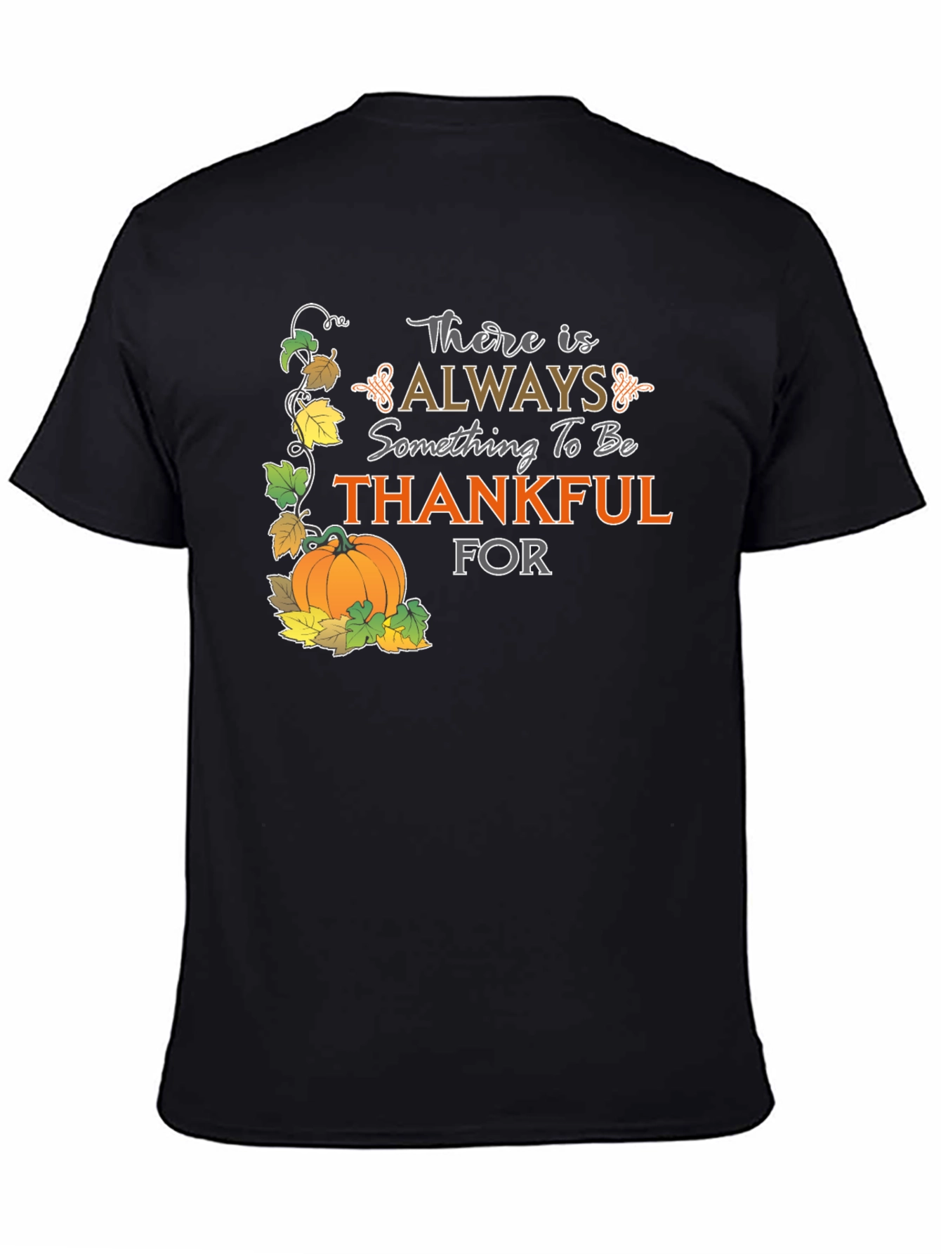 Thankful Graphic T-Shirt - Fall Harvest Design