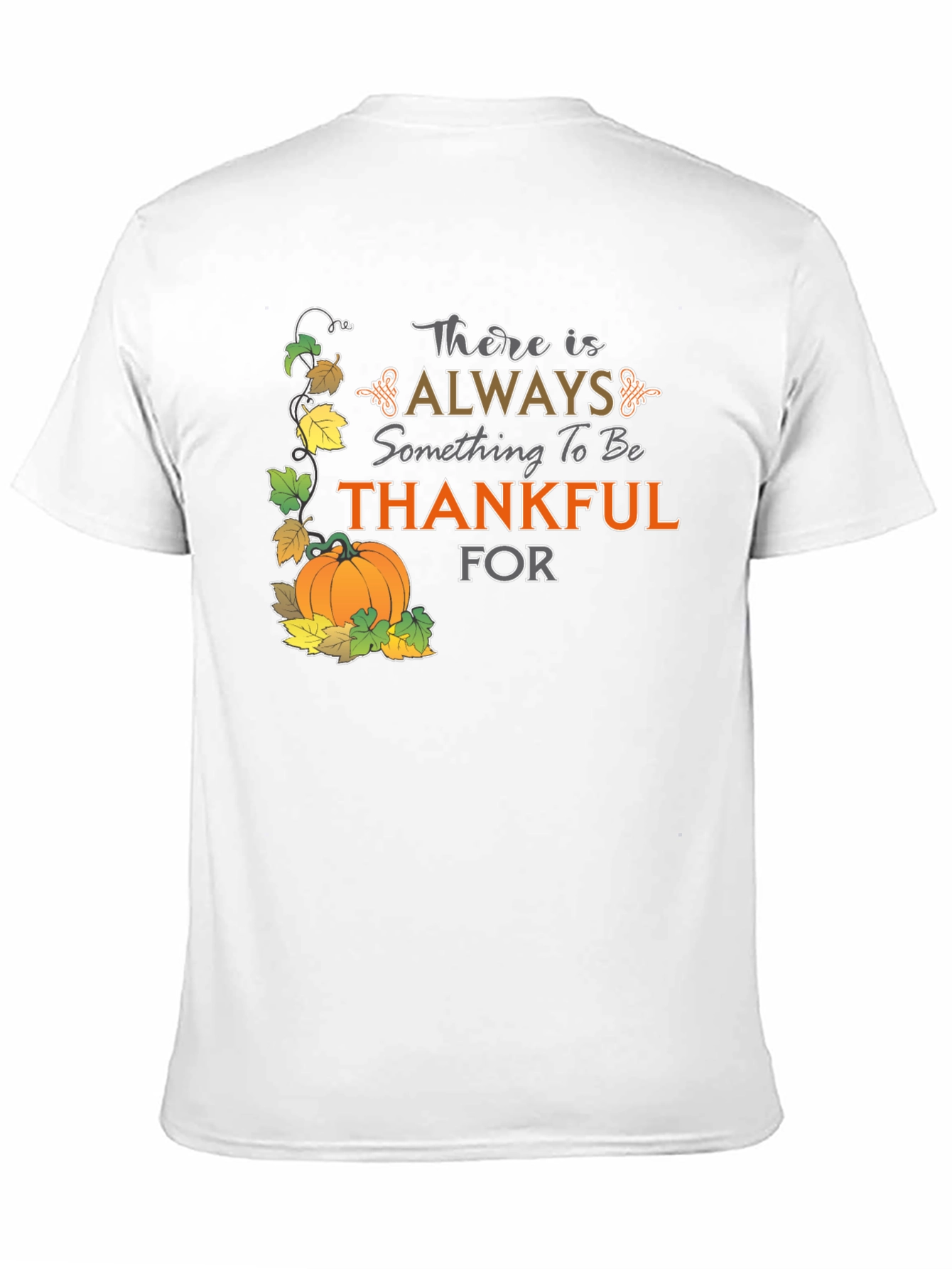 Thankful Graphic T-Shirt - Fall Harvest Design