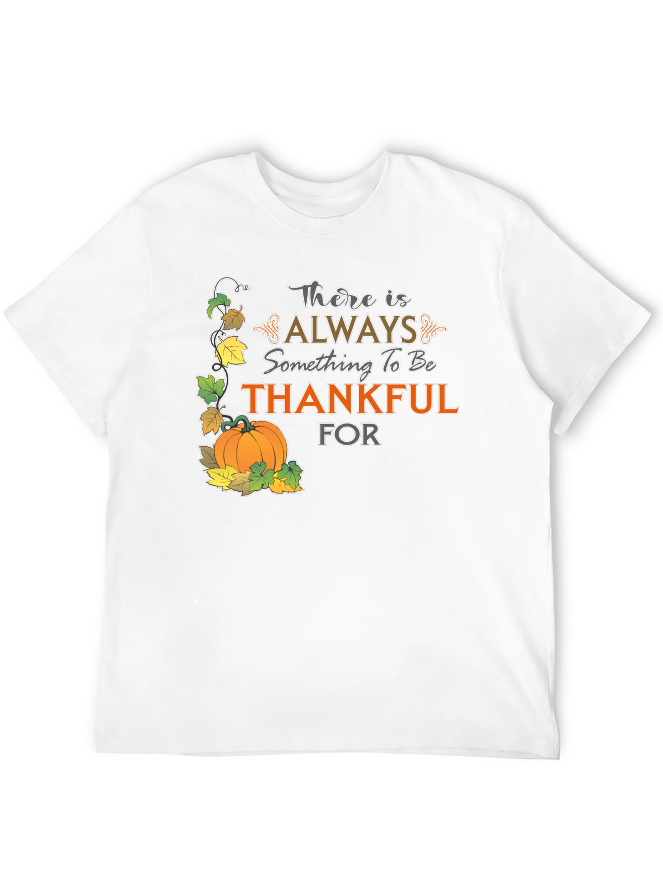 Thankful Graphic T-Shirt - Fall Harvest Design