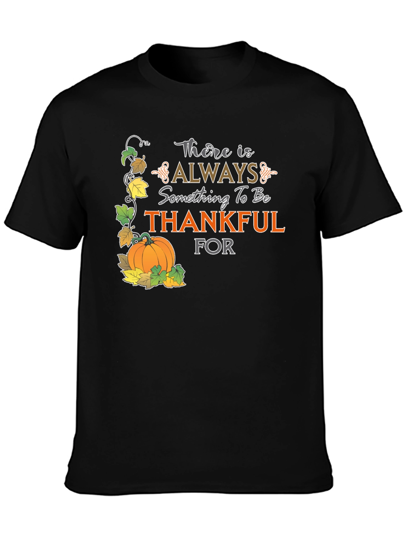 Thankful Graphic T-Shirt - Fall Harvest Design