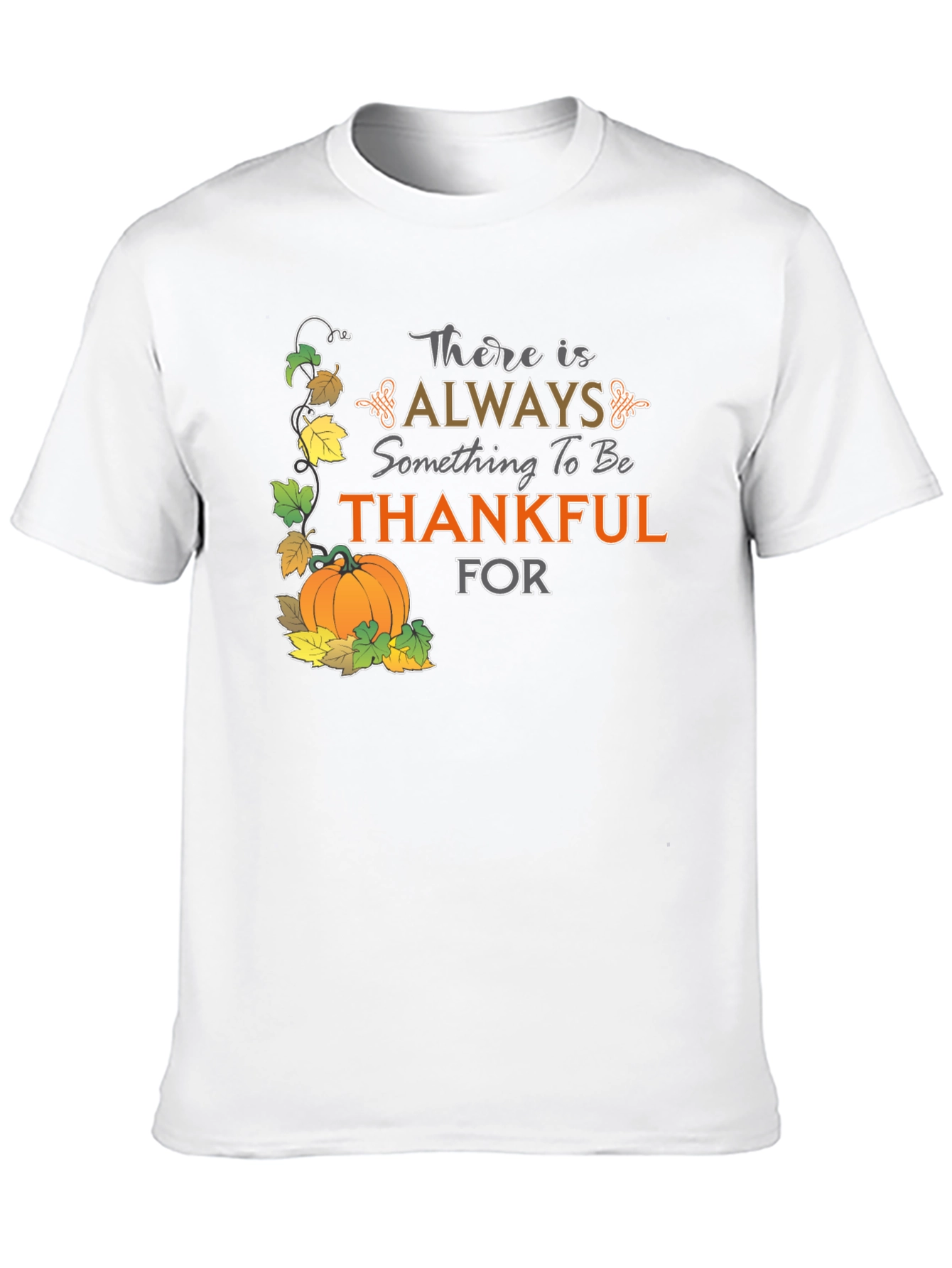 Thankful Graphic T-Shirt - Fall Harvest Design