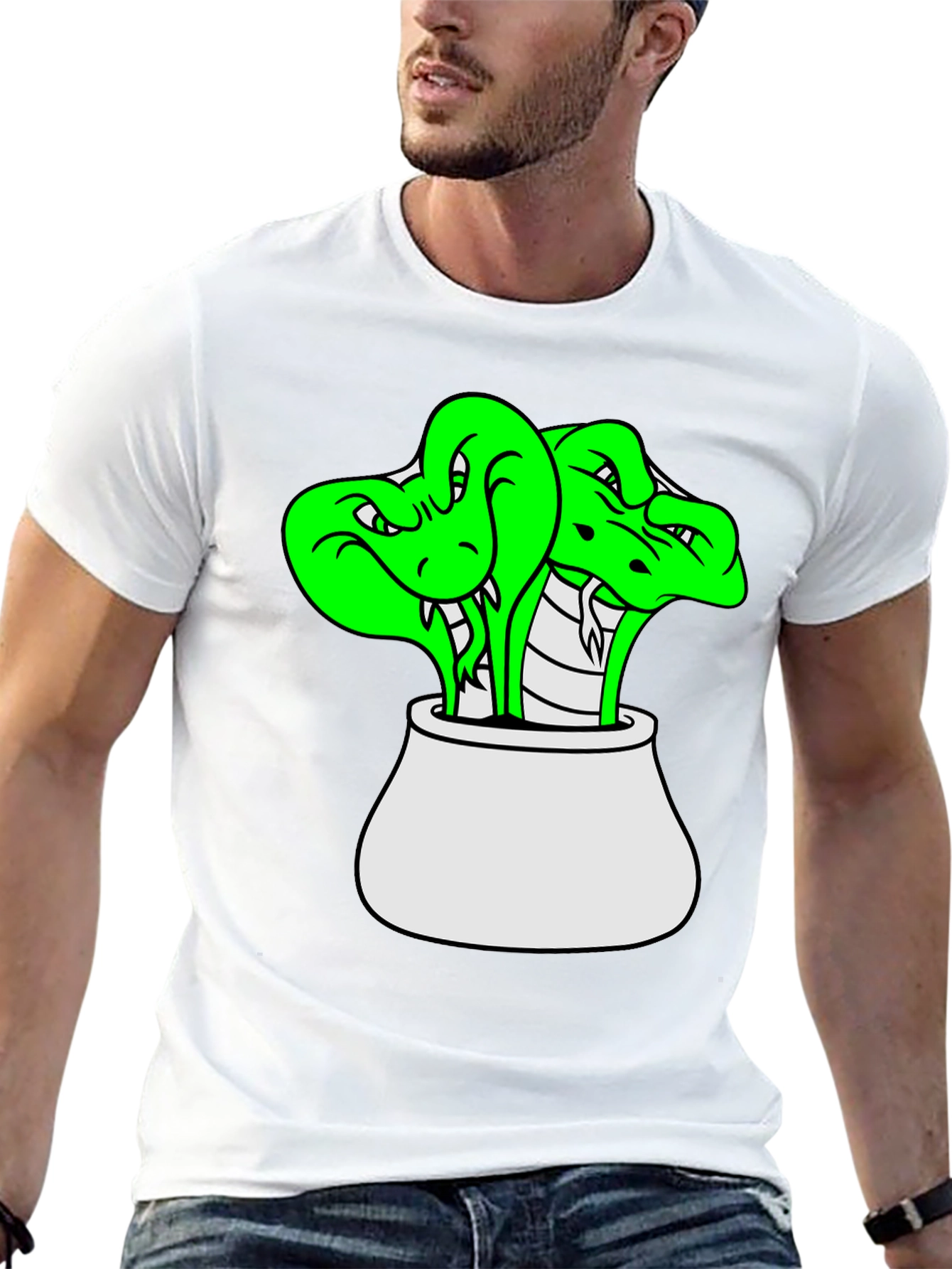 Cobra Pot T-Shirt - Mens Black Tee