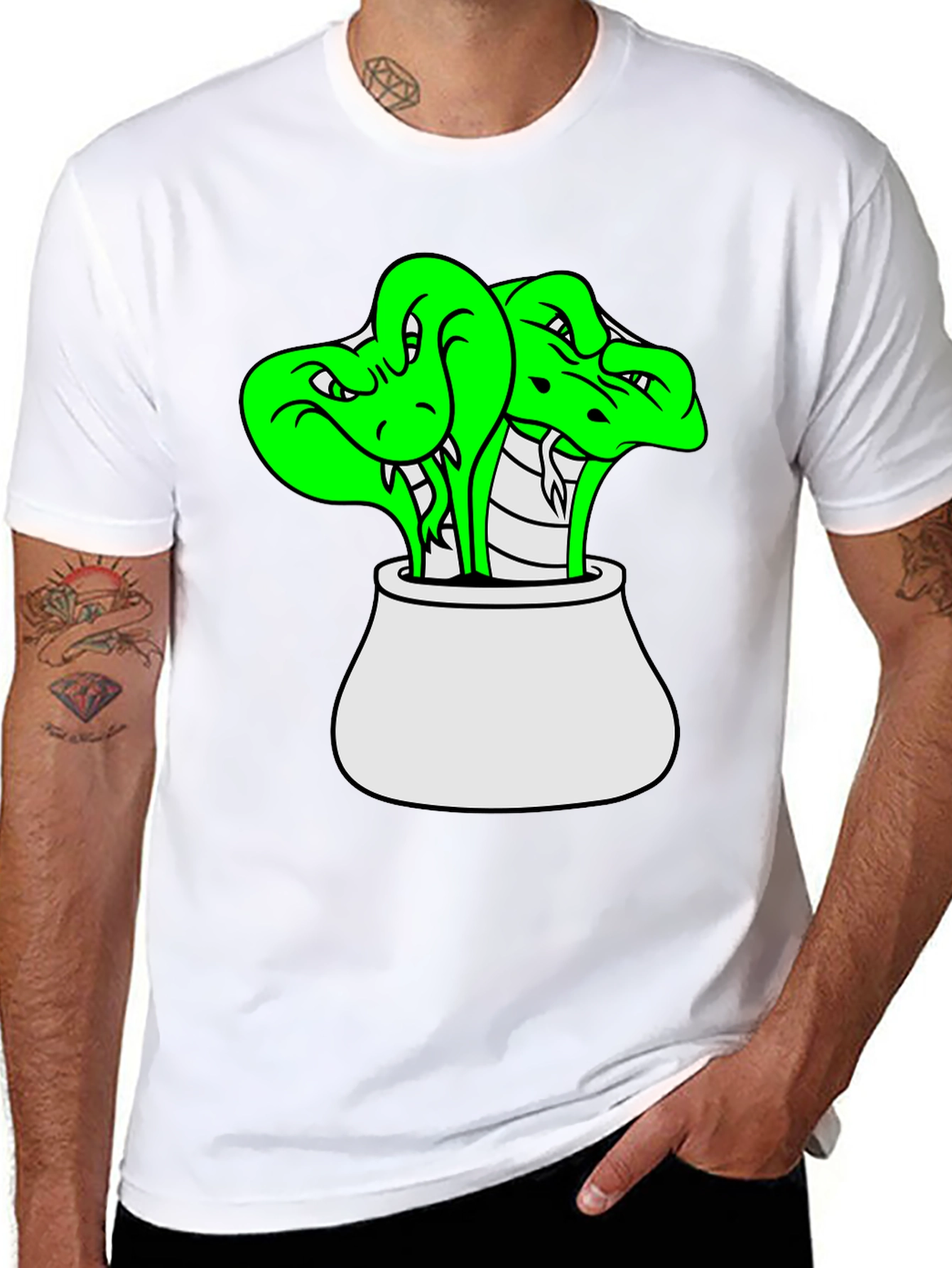 Cobra Pot T-Shirt - Mens Black Tee