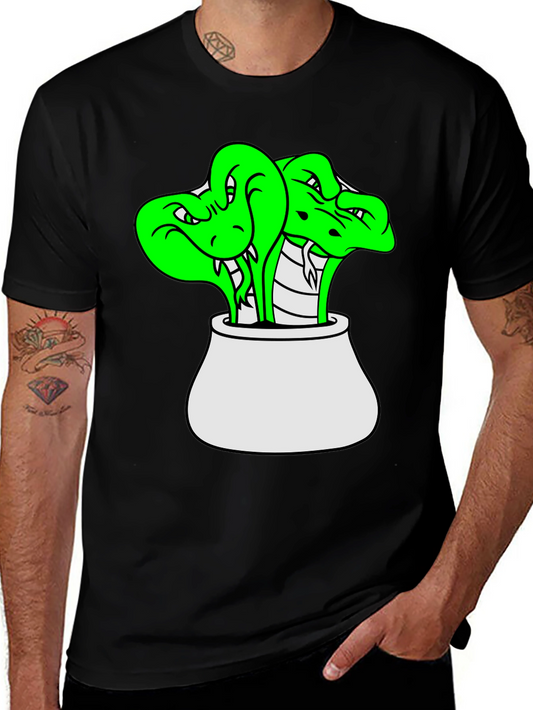 Cobra Pot T-Shirt - Mens Black Tee