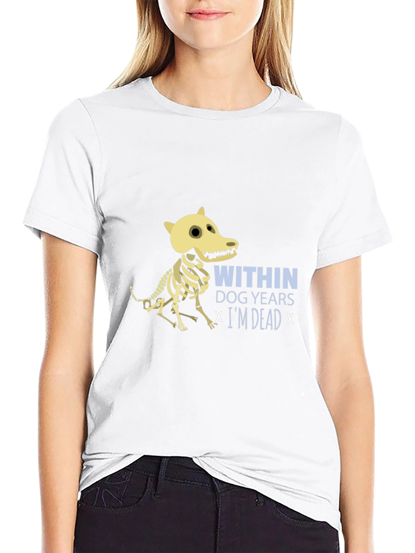 Dog Years Funny Skeleton T-Shirt