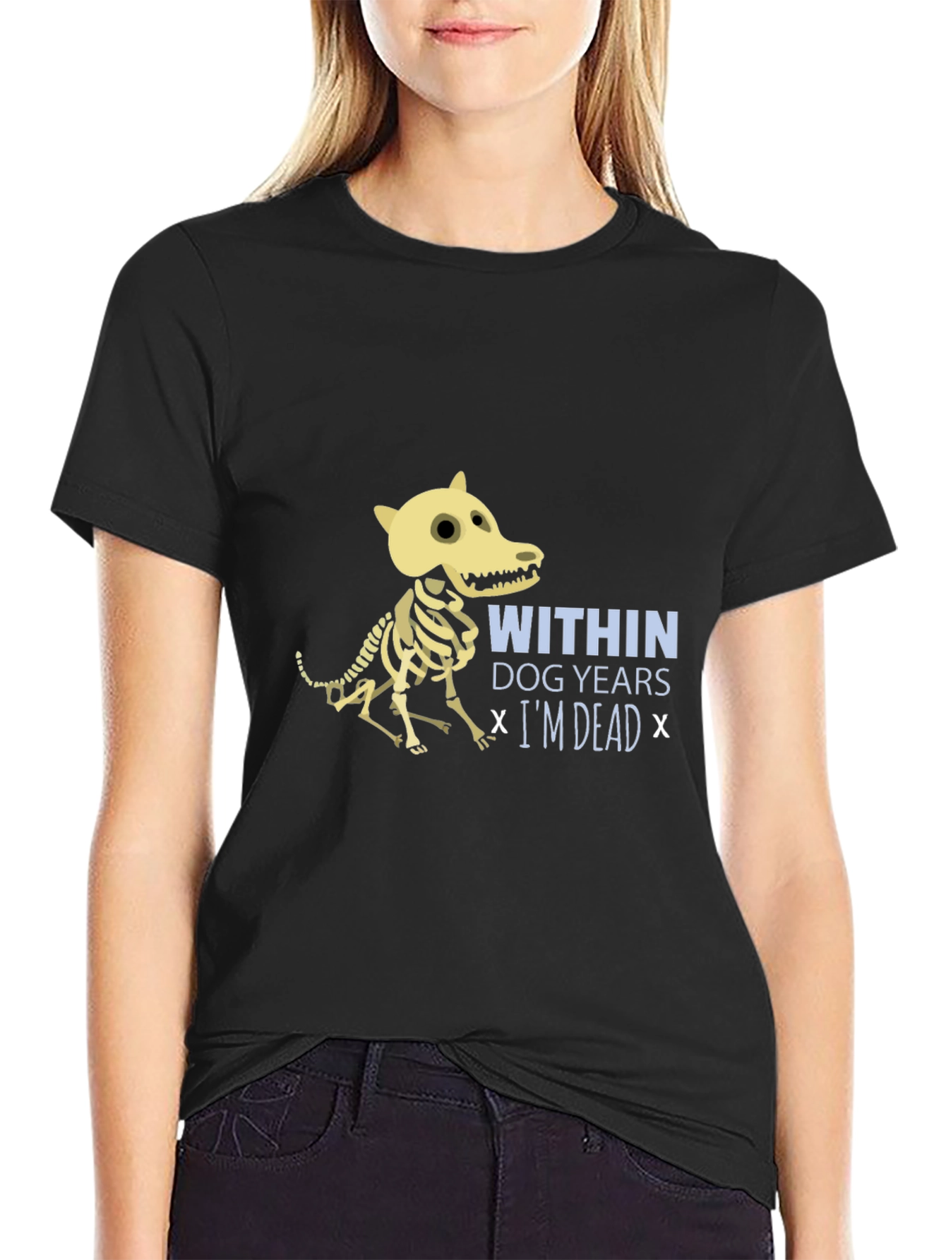 Dog Years Funny Skeleton T-Shirt
