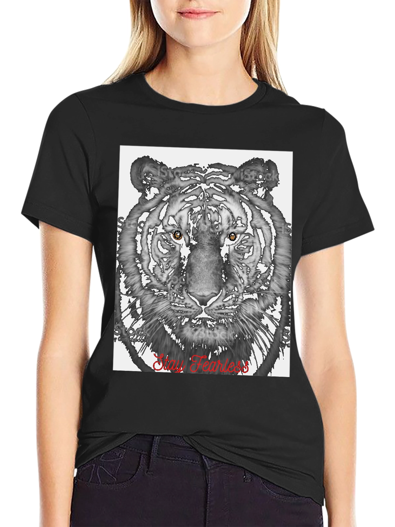 Stay Fearless Tiger Graphic Tee