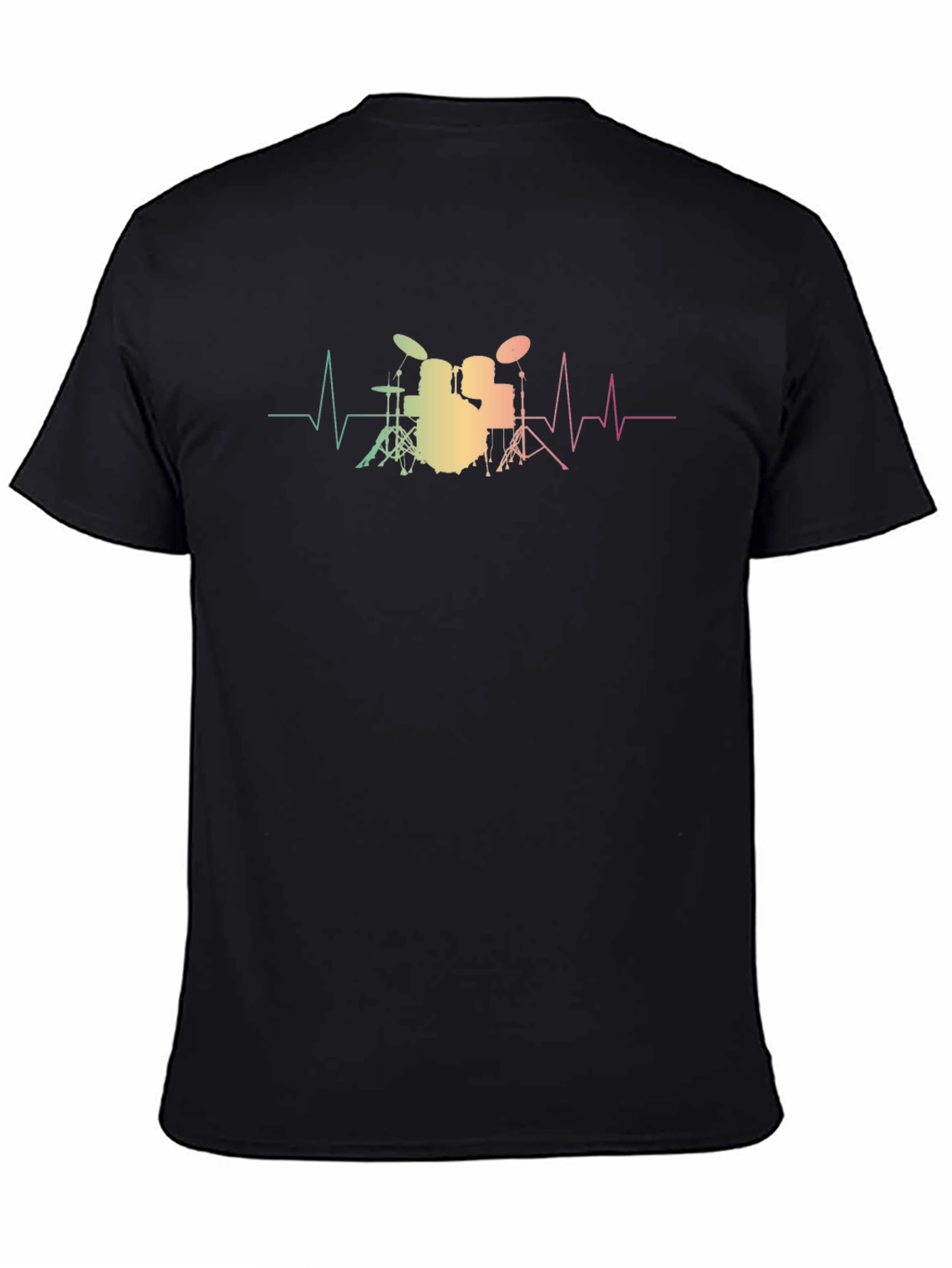 Drum Kit Heartbeat T-Shirt - Musician Tee