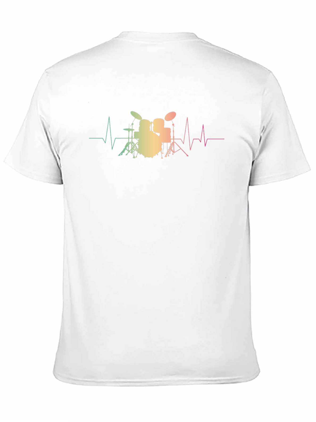 Drum Kit Heartbeat T-Shirt - Musician Tee