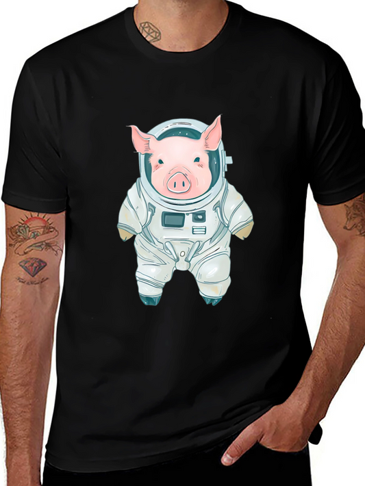 Pig Astronaut T-Shirt - Space Adventure