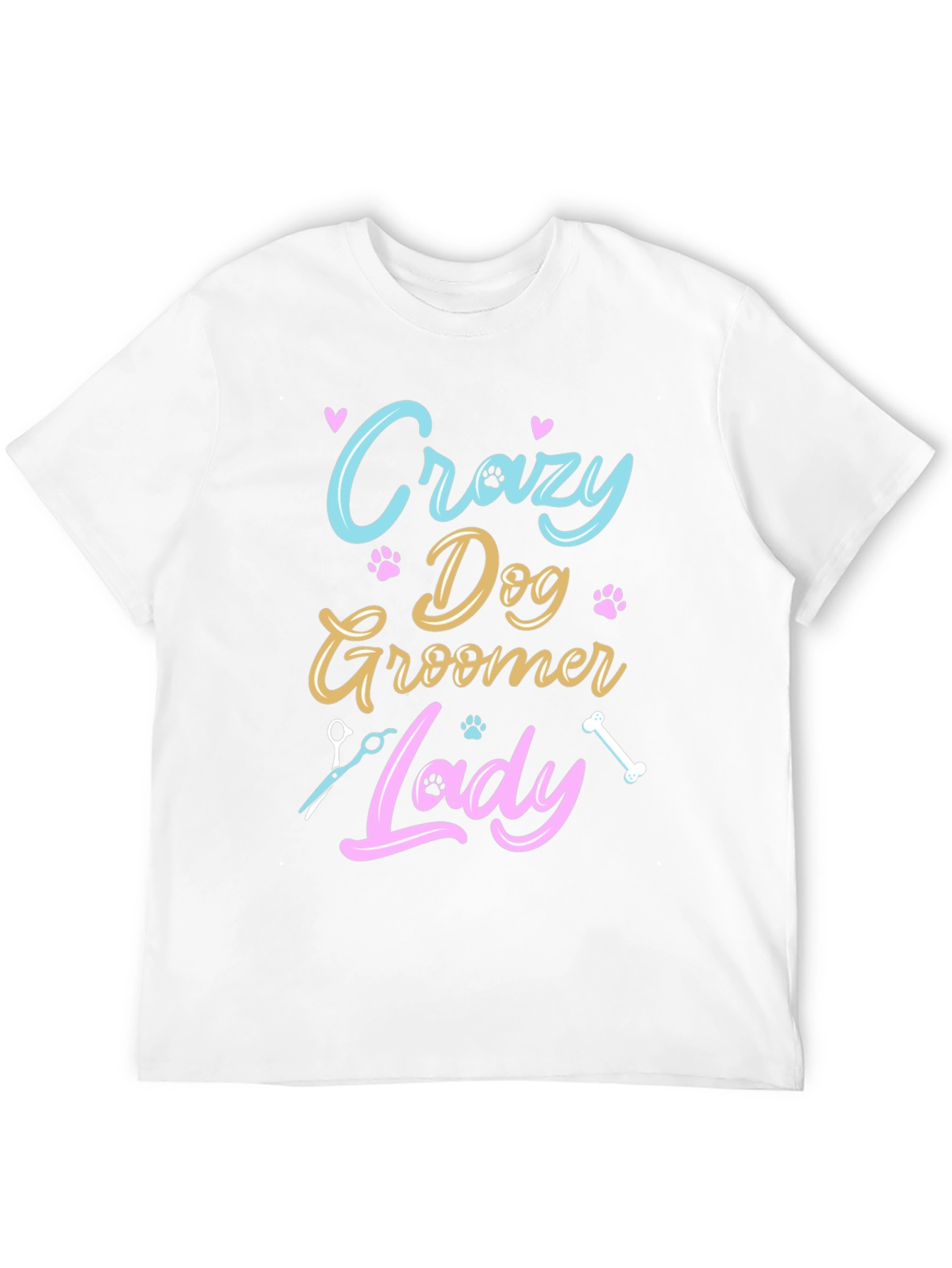 Crazy Dog Groomer Lady T-Shirt