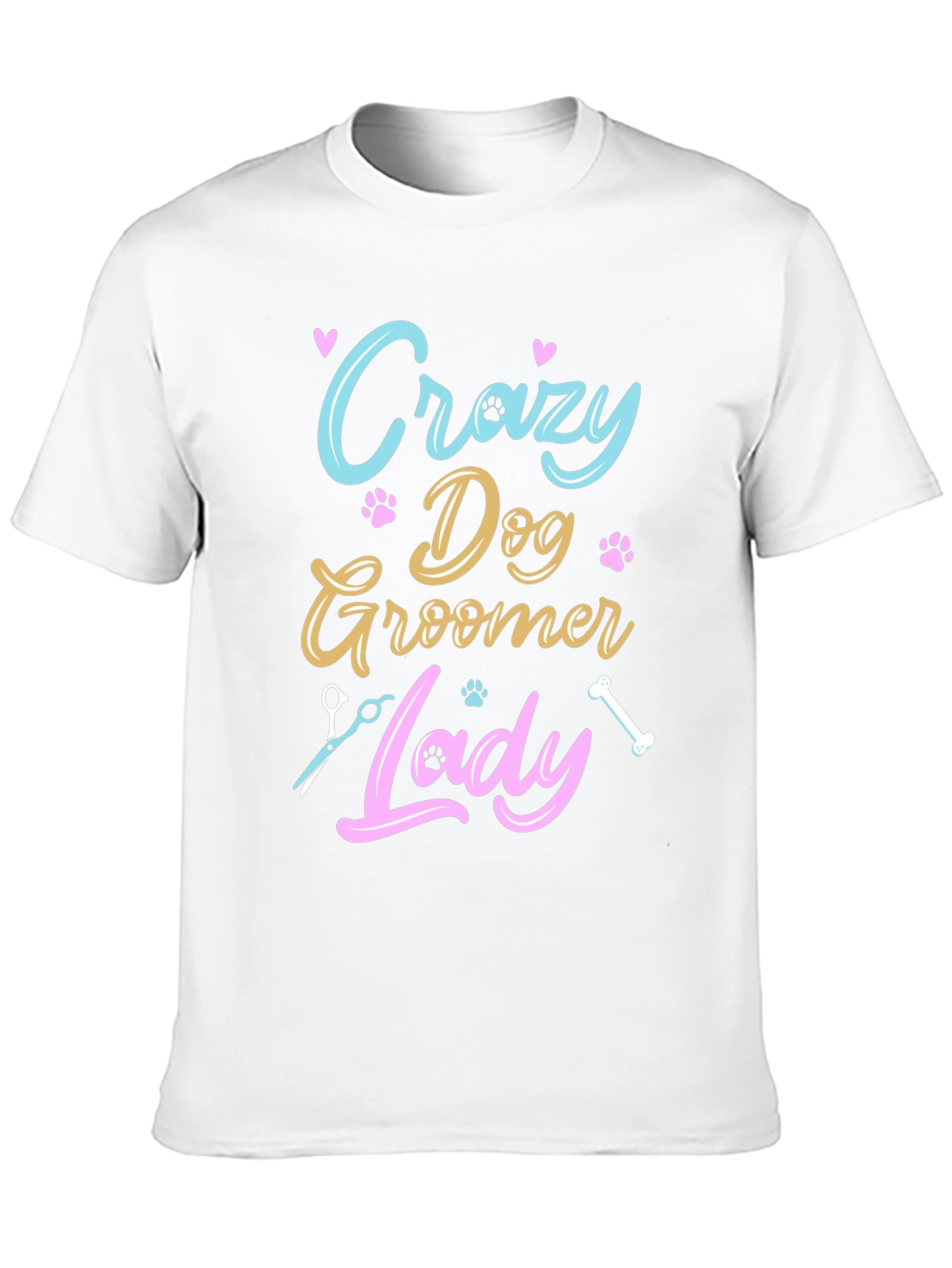 Crazy Dog Groomer Lady T-Shirt