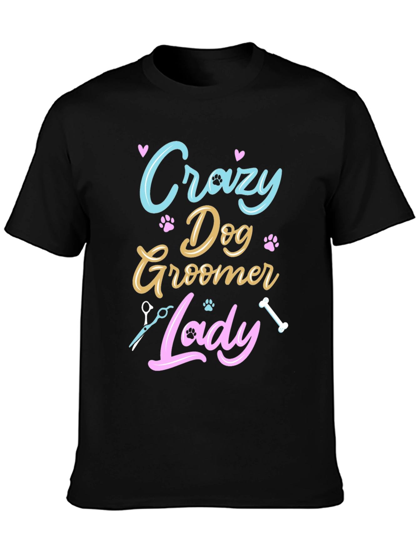 Crazy Dog Groomer Lady T-Shirt