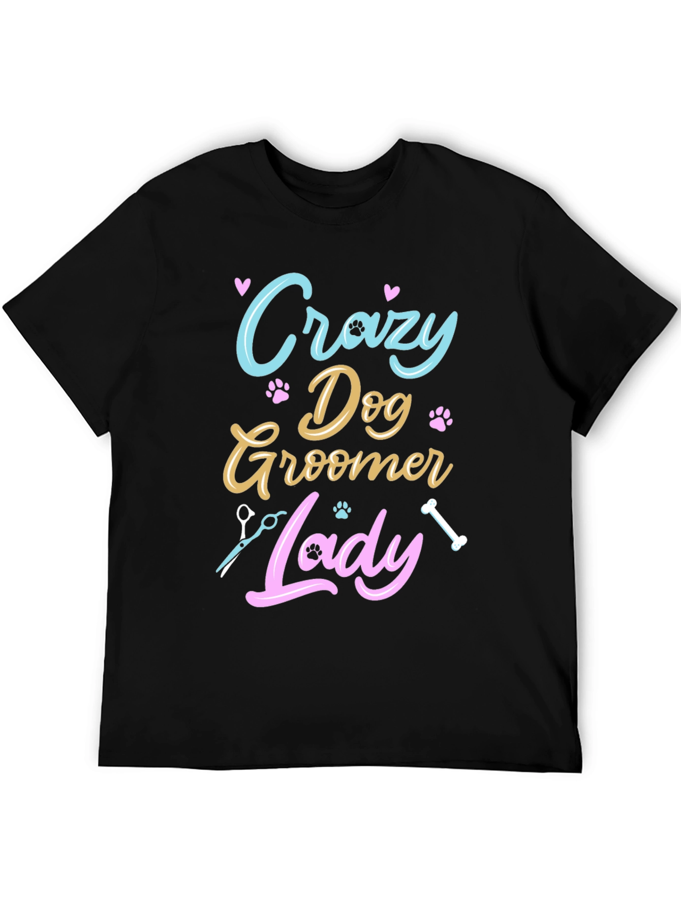 Crazy Dog Groomer Lady T-Shirt
