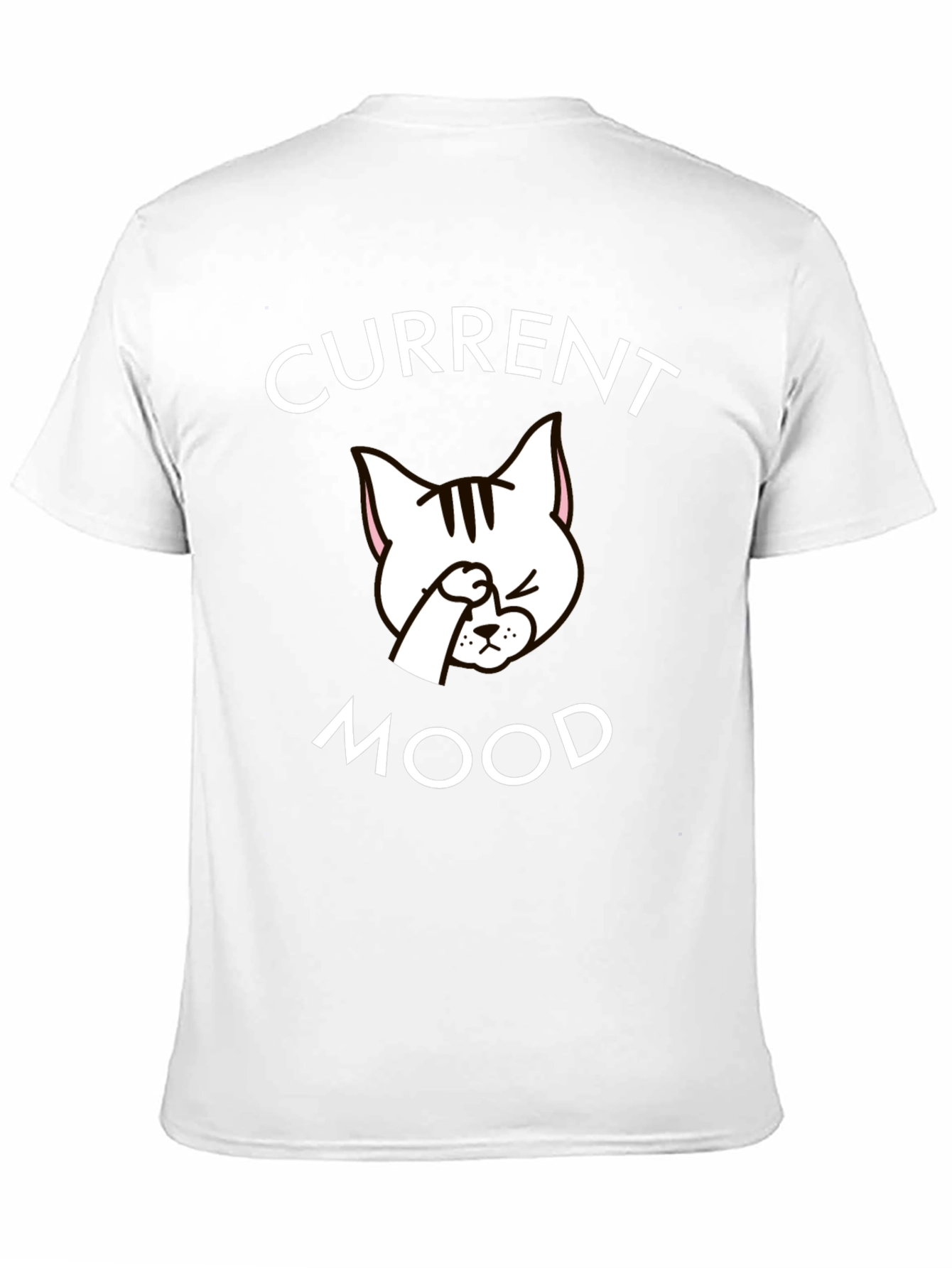Current Mood Cat Graphic T-Shirt - Trendy Unisex Tee