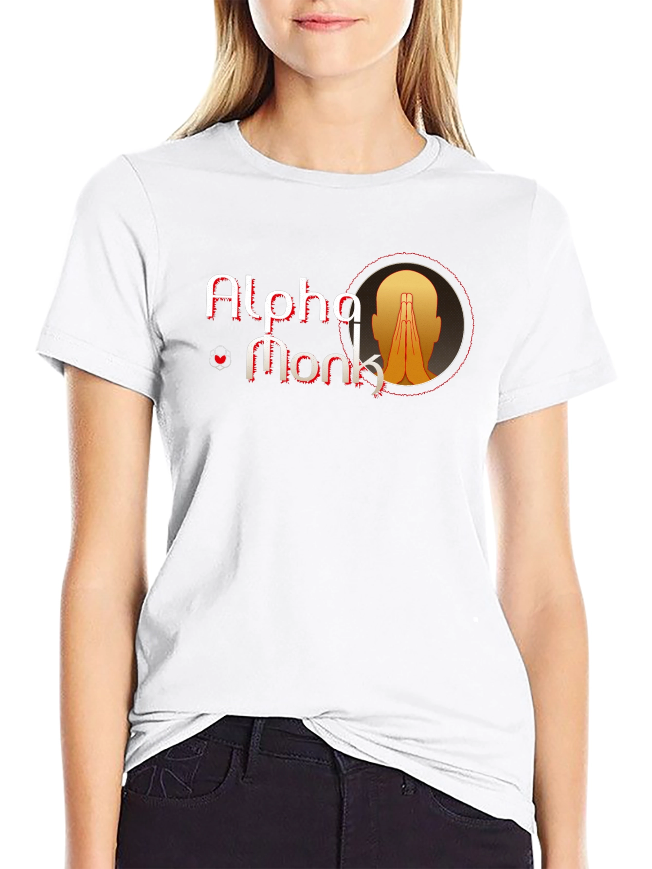 Alpha Monk Graphic Tee - Black