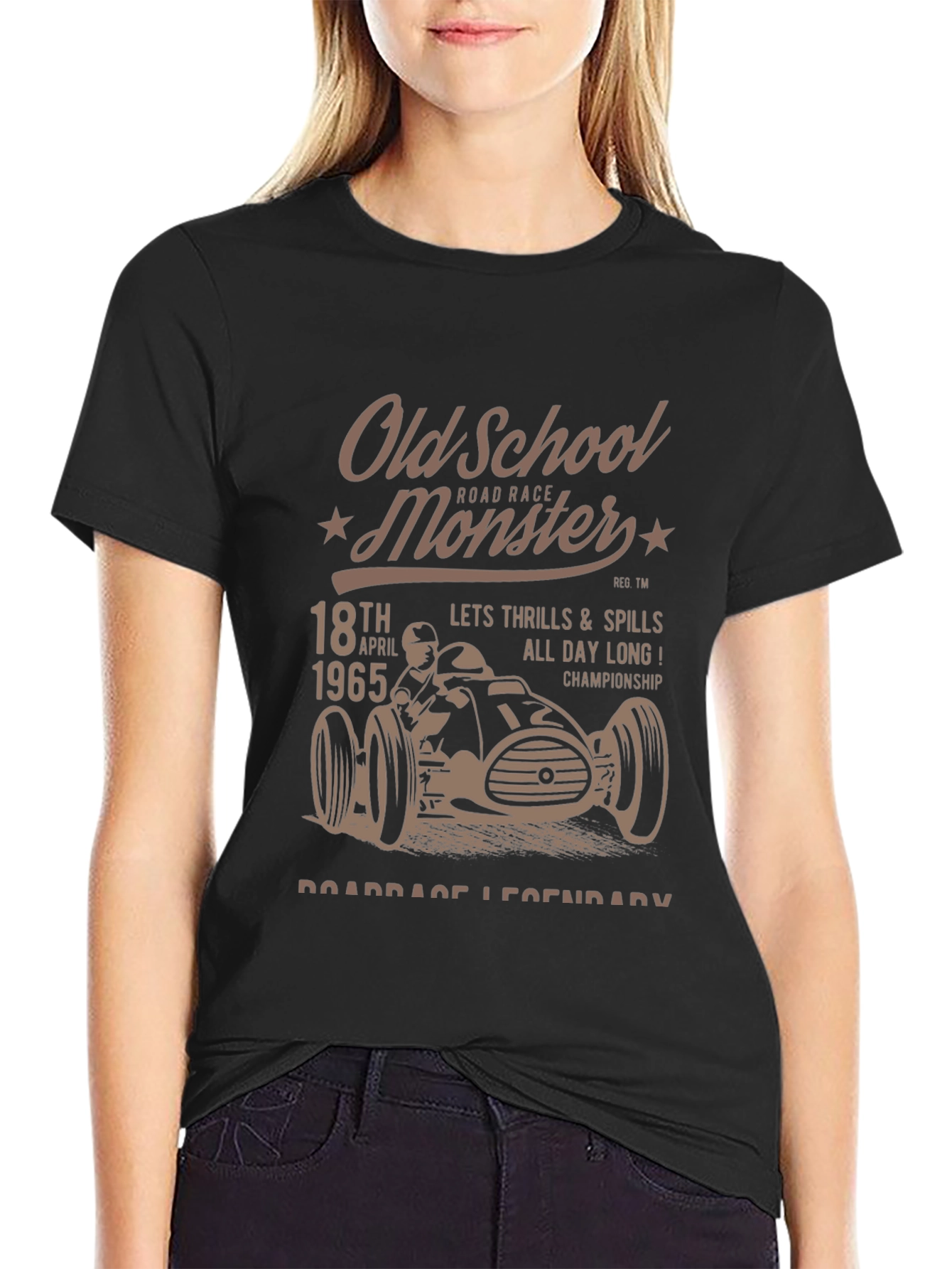 Old School Monster Road Race T-Shirt