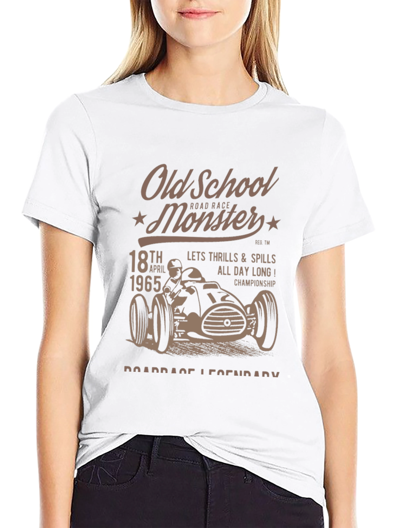 Old School Monster Road Race T-Shirt