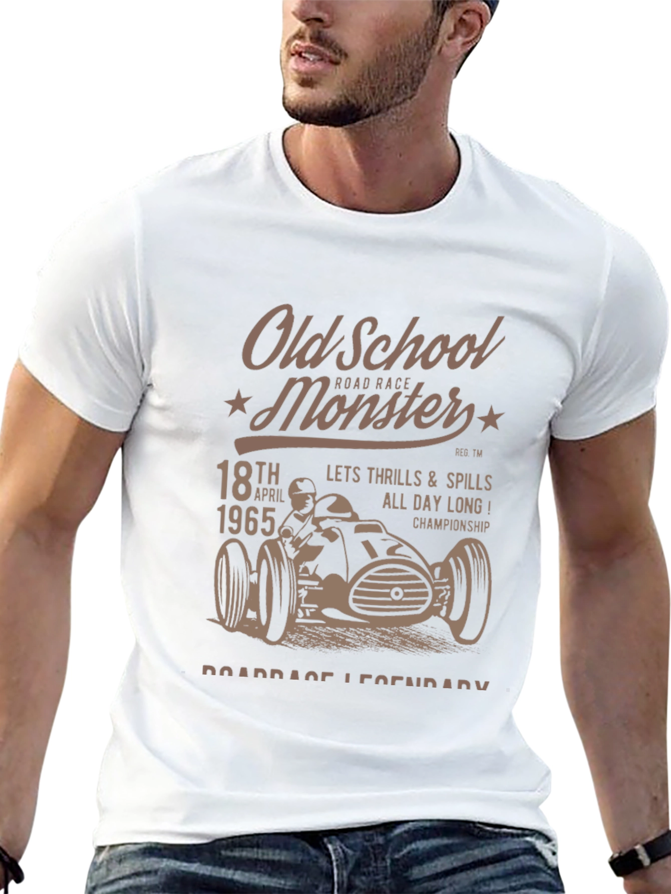 Old School Monster Road Race T-Shirt