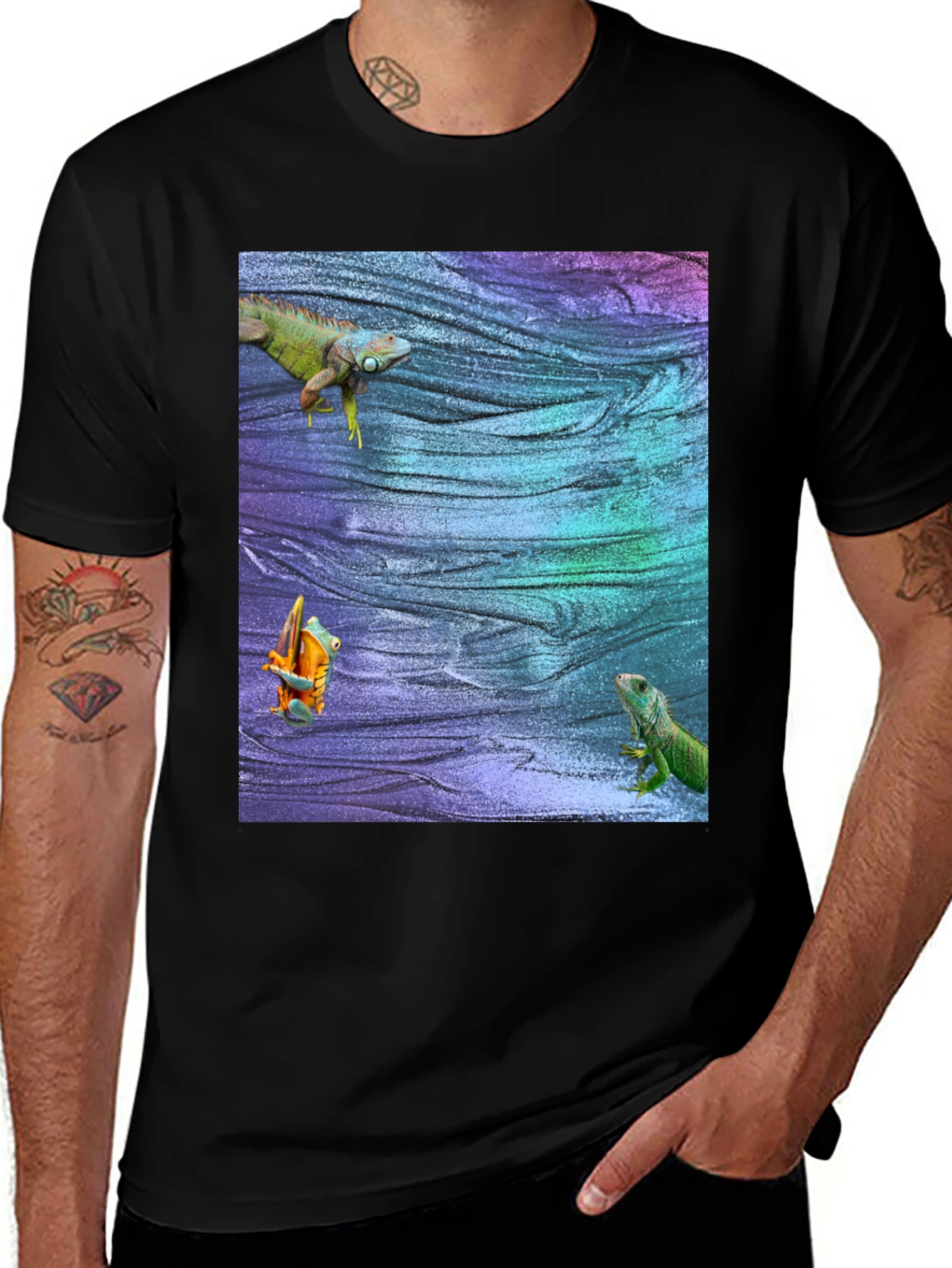 Iguana & Frog Graphic Tee