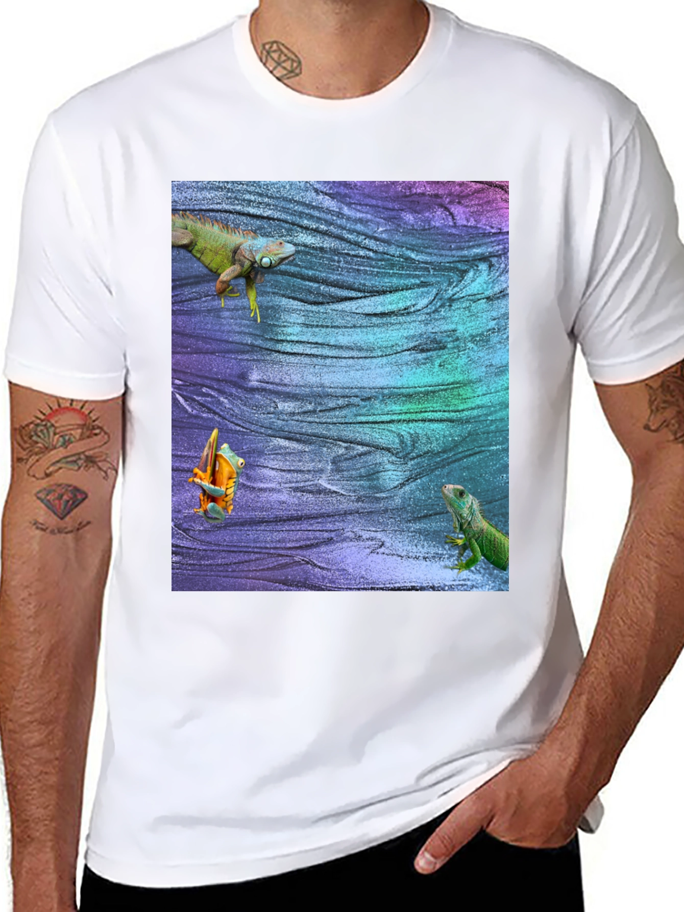 Iguana & Frog Graphic Tee
