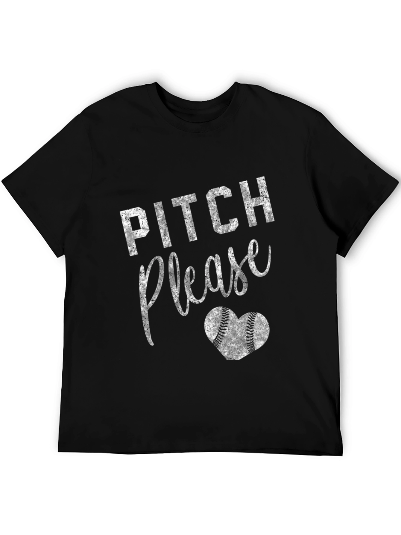 Pitch Please Baseball Heart T-Shirt