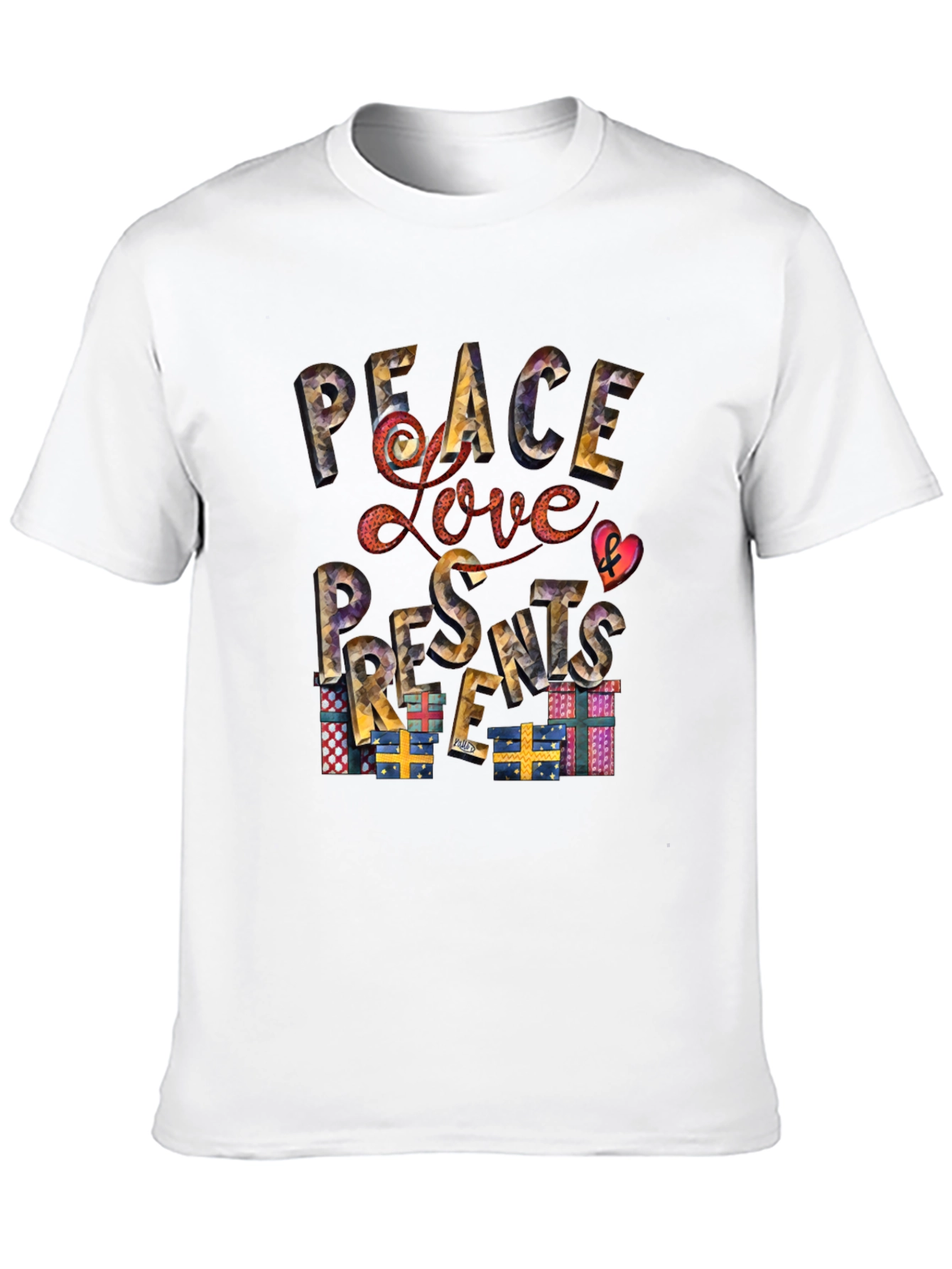 Peace Love Presents Christmas T-Shirt