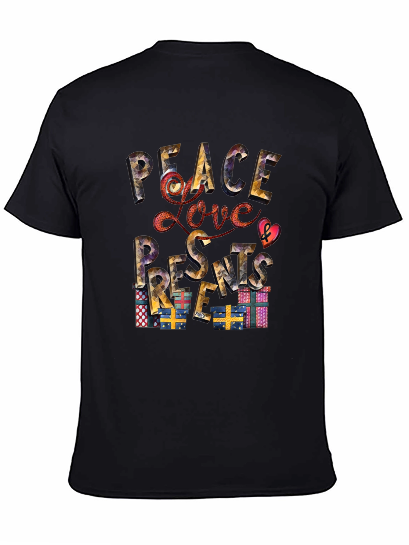 Peace Love Presents Christmas T-Shirt