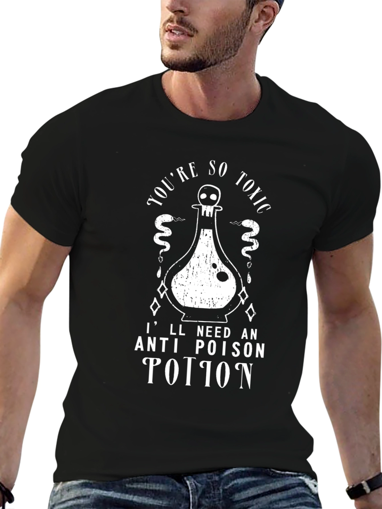 Toxic Potion Graphic Tee - Novelty Unisex T-Shirt