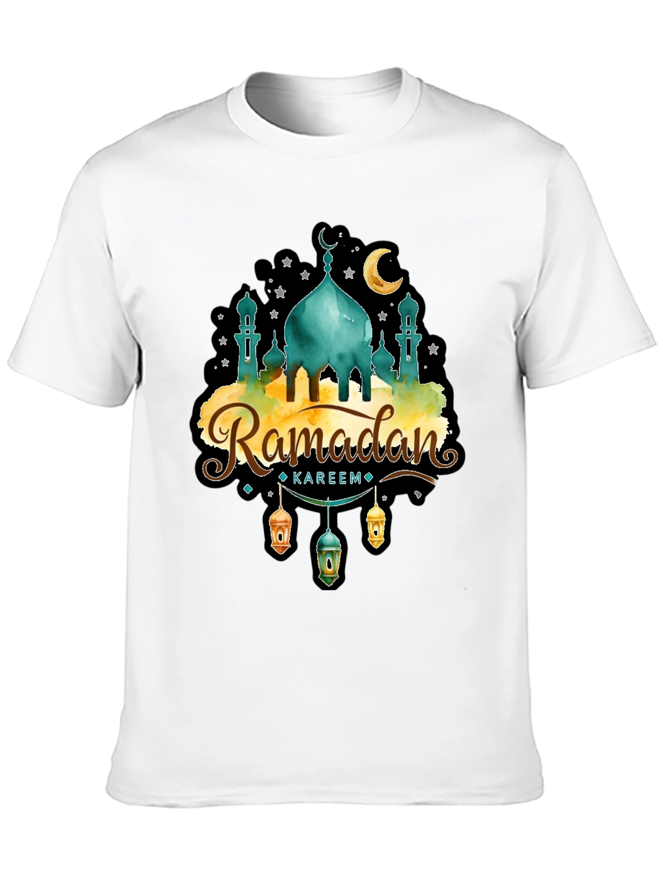 Ramadan Kareem T-Shirt - Mosque & Moon Design