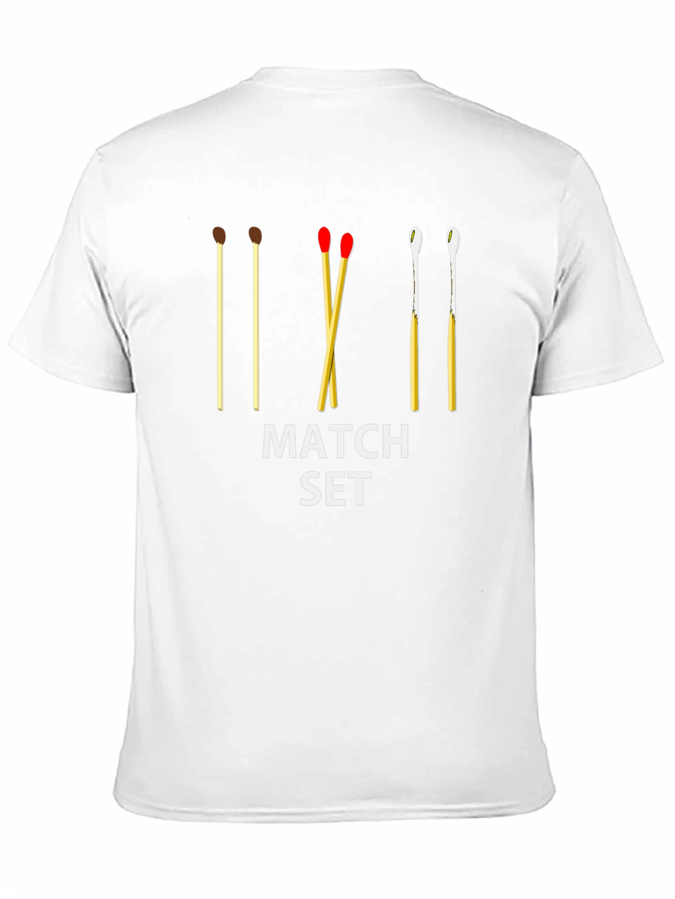 Match Set Graphic Tee - Casual Unisex T-Shirt